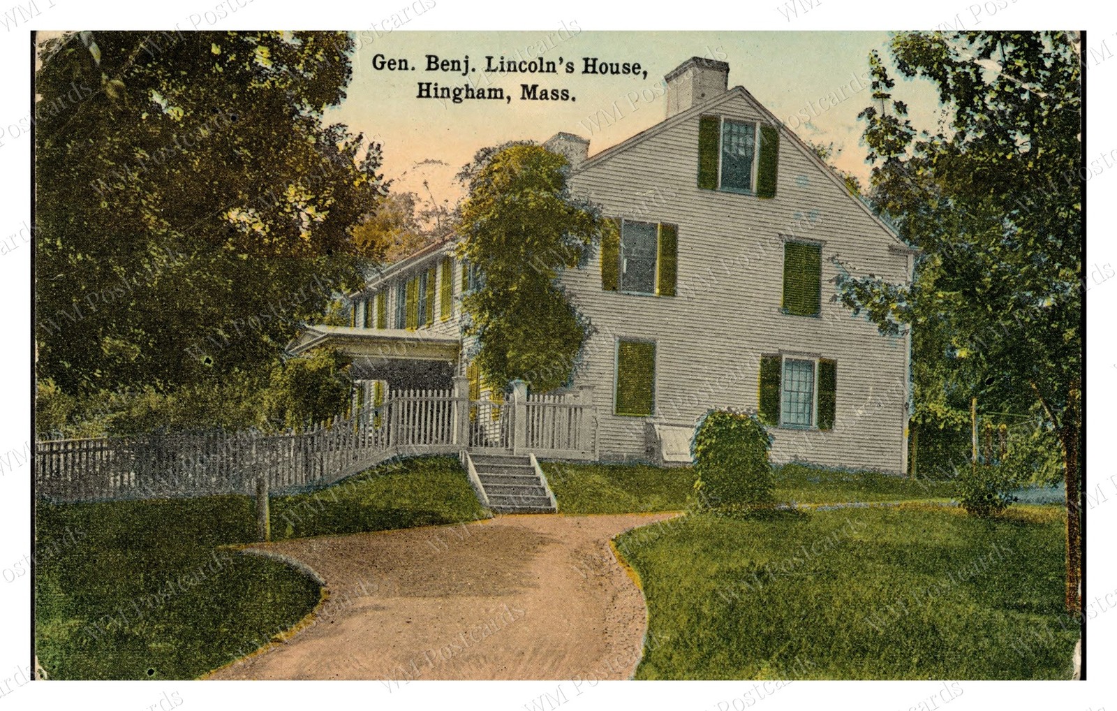 Hingham Massachusetts 1900s General Benjamin Lincoln House Standard Postcard Hingham Massachusetts 1900s General Benjamin Lincoln House Standard Postcard