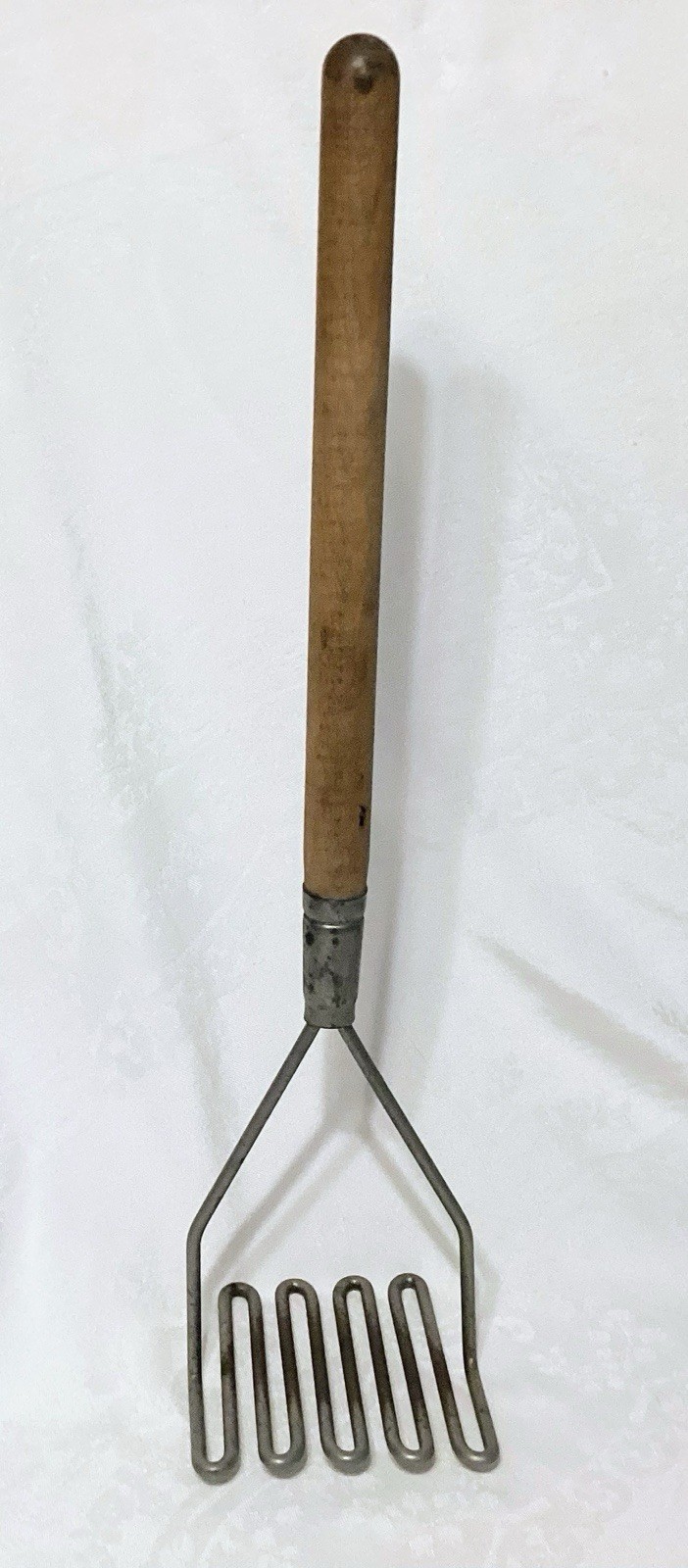 Vintage Giant 22” Potato Masher Wood Handle Farmhouse French Country Kitchen
