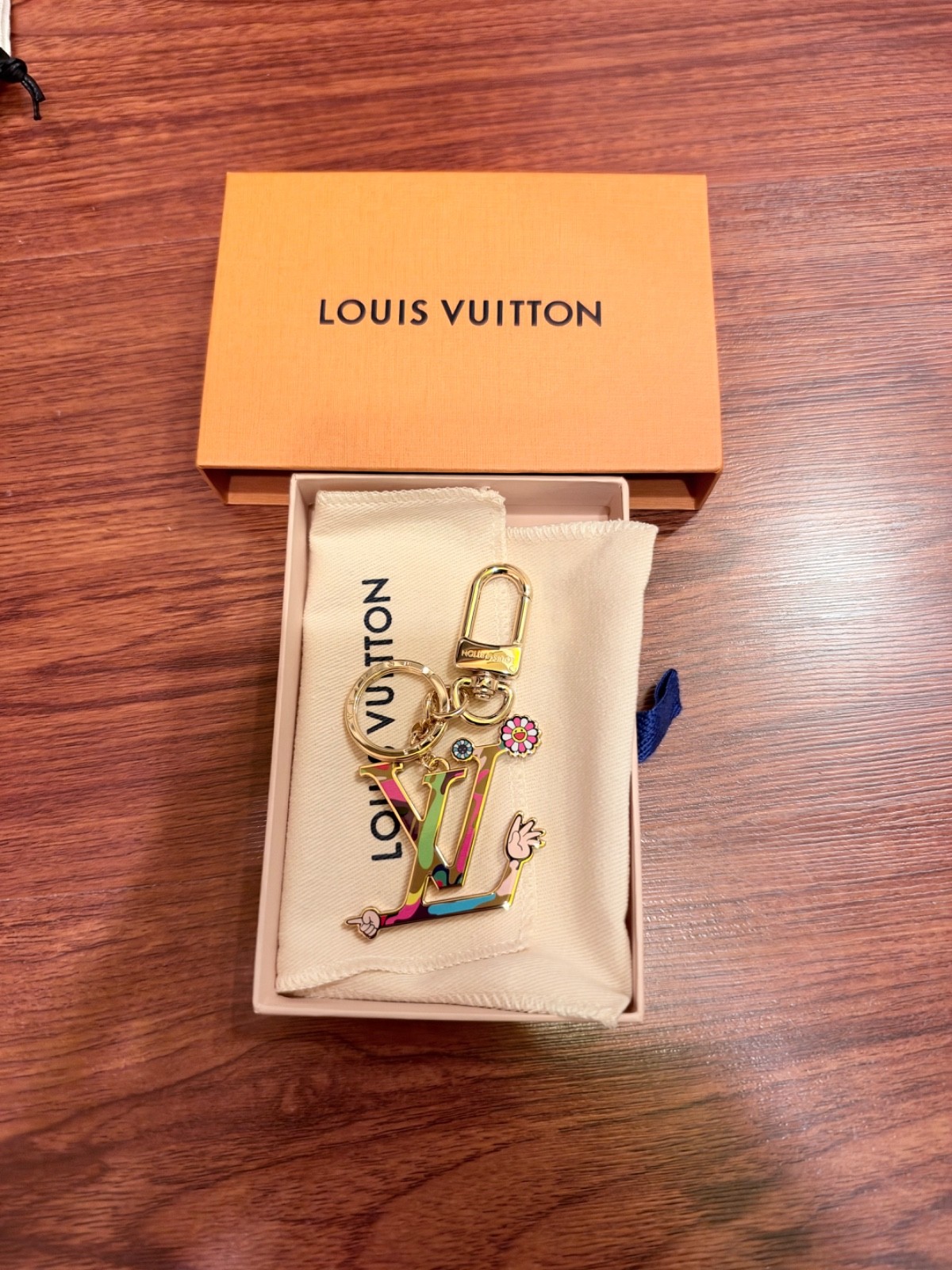 LOUIS VUITTON Key Holder LV Iconic Super Flat M02468 Metal Multicolor