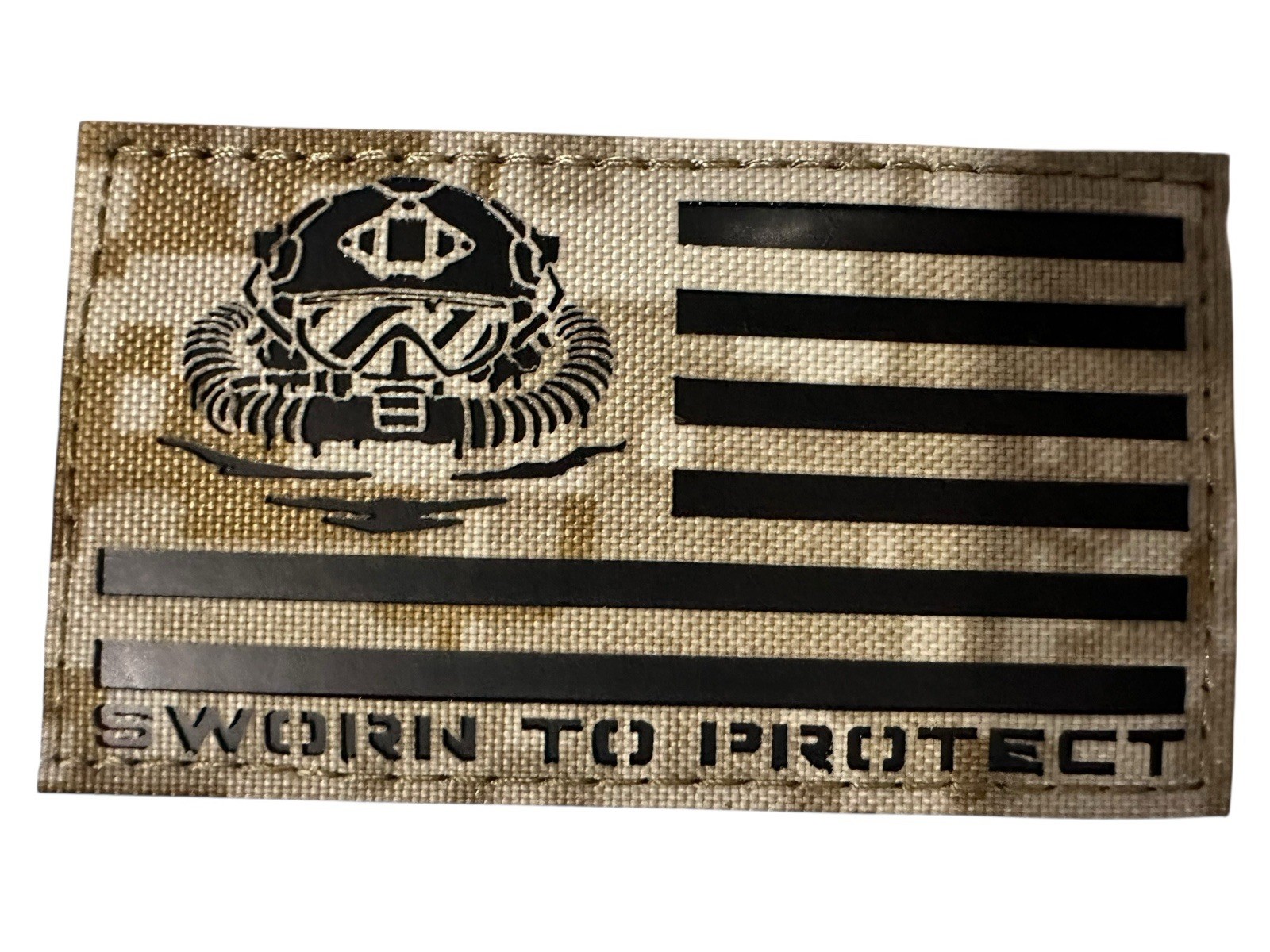 Sworn To Protect IR Reflective Combat Diver Flag Patch AOR1 US Navy SEAL NSWDG