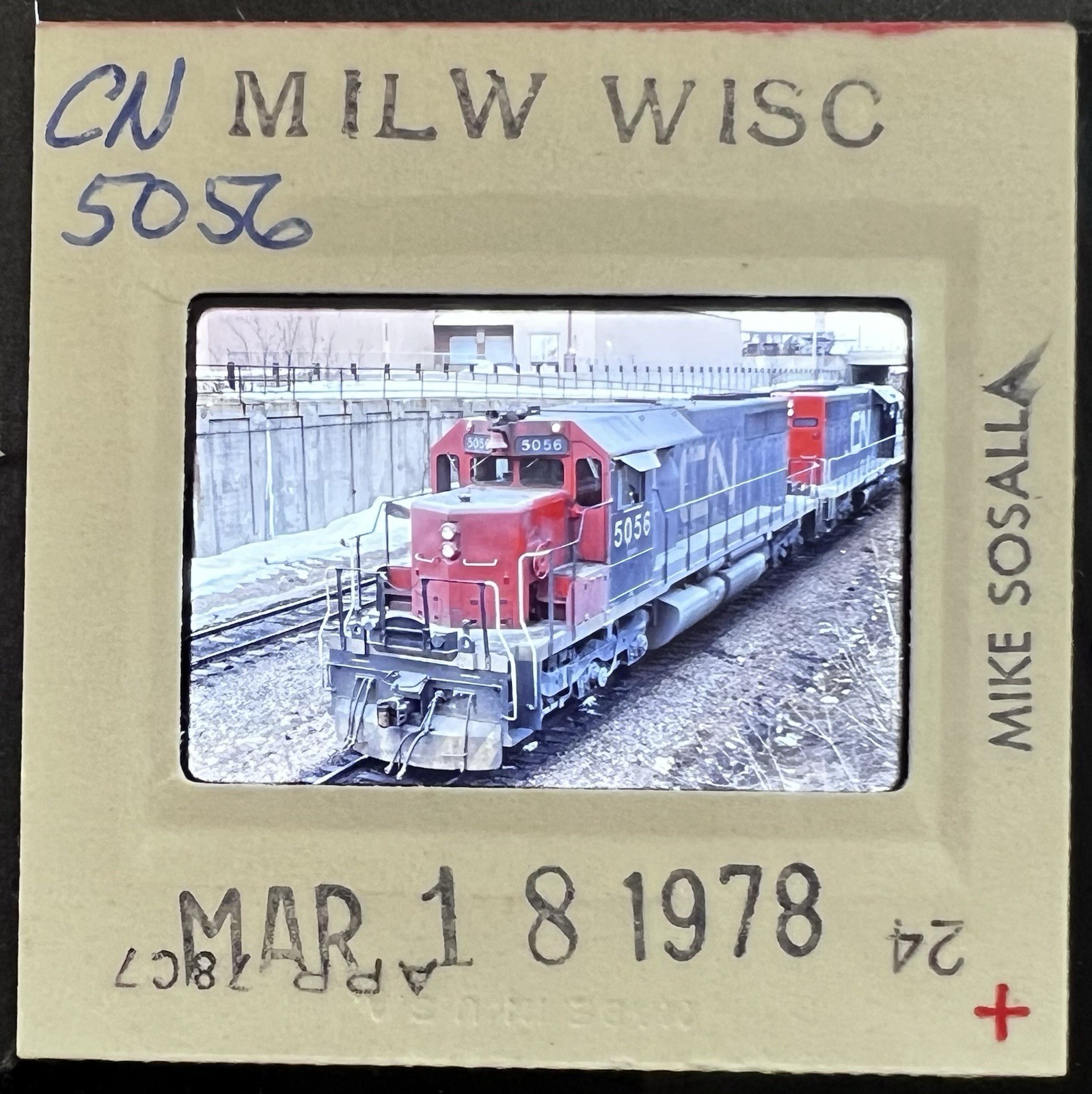 Vint. 1978 35mm Train/Railroad Slide 5056, Canadian National, Milwaukee, WI Vint. 1978 35mm Train/Railroad Slide 5056, Canadian National, Milwaukee, WI