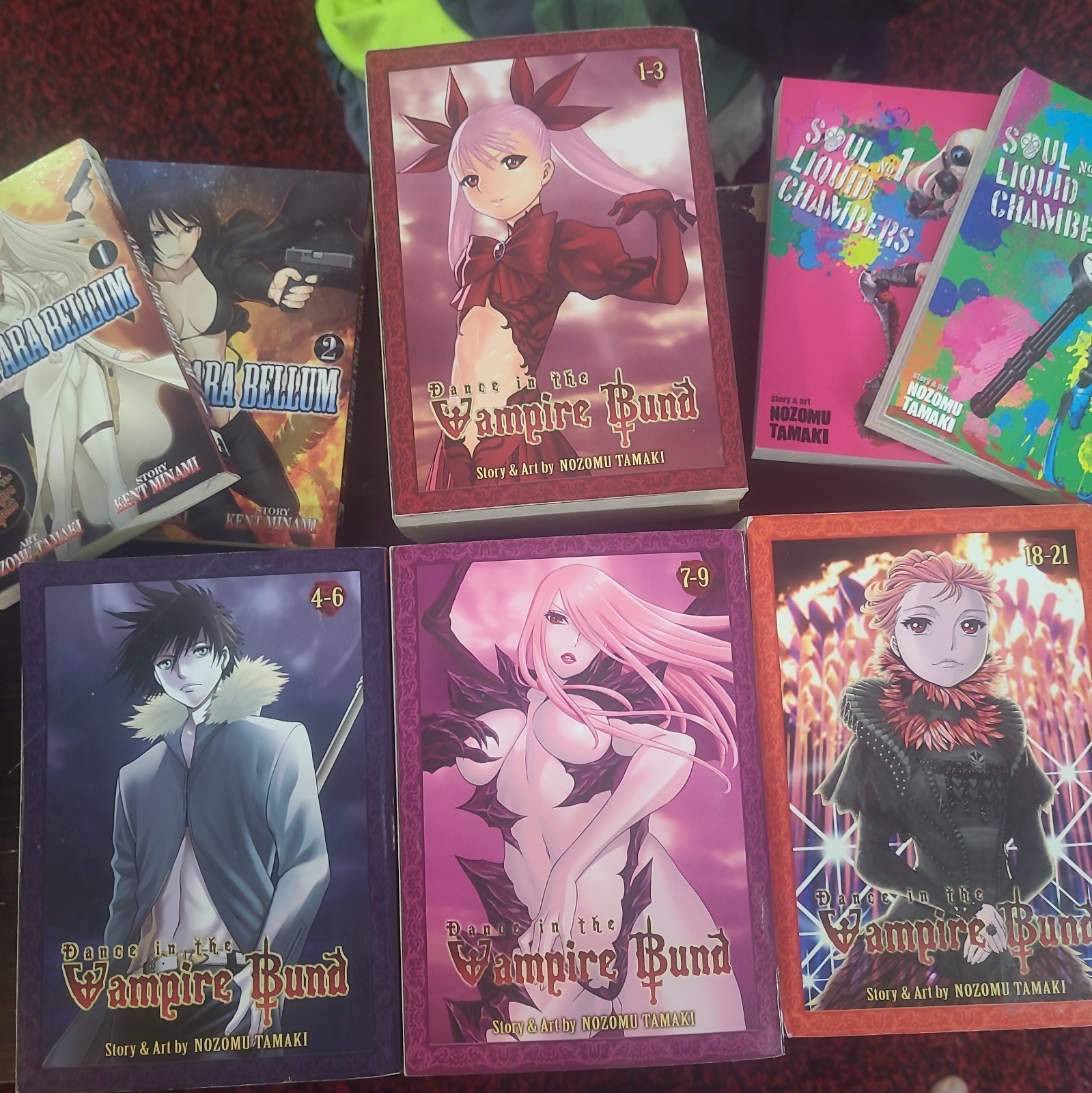 Dance in the Vampire Bund Omnibus Manga Comic Book Lot Vol 1-3, 4-6, 7-9, 18-21 Dance in the Vampire Bund Omnibus Manga Comic Book Lot Vol 1-3, 4-6, 7-9, 18-21