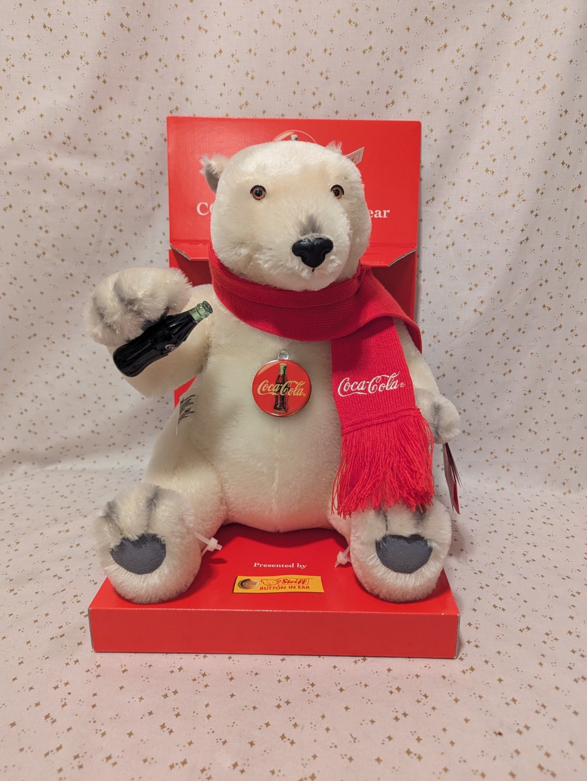 Steiff 1999 COCA COLA Polar Bear Mohair Germany 3213 of 10,000 RARE NEW IN BOX Steiff 1999 COCA COLA Polar Bear Mohair Germany 3213 of 10,000 RARE NEW IN BOX