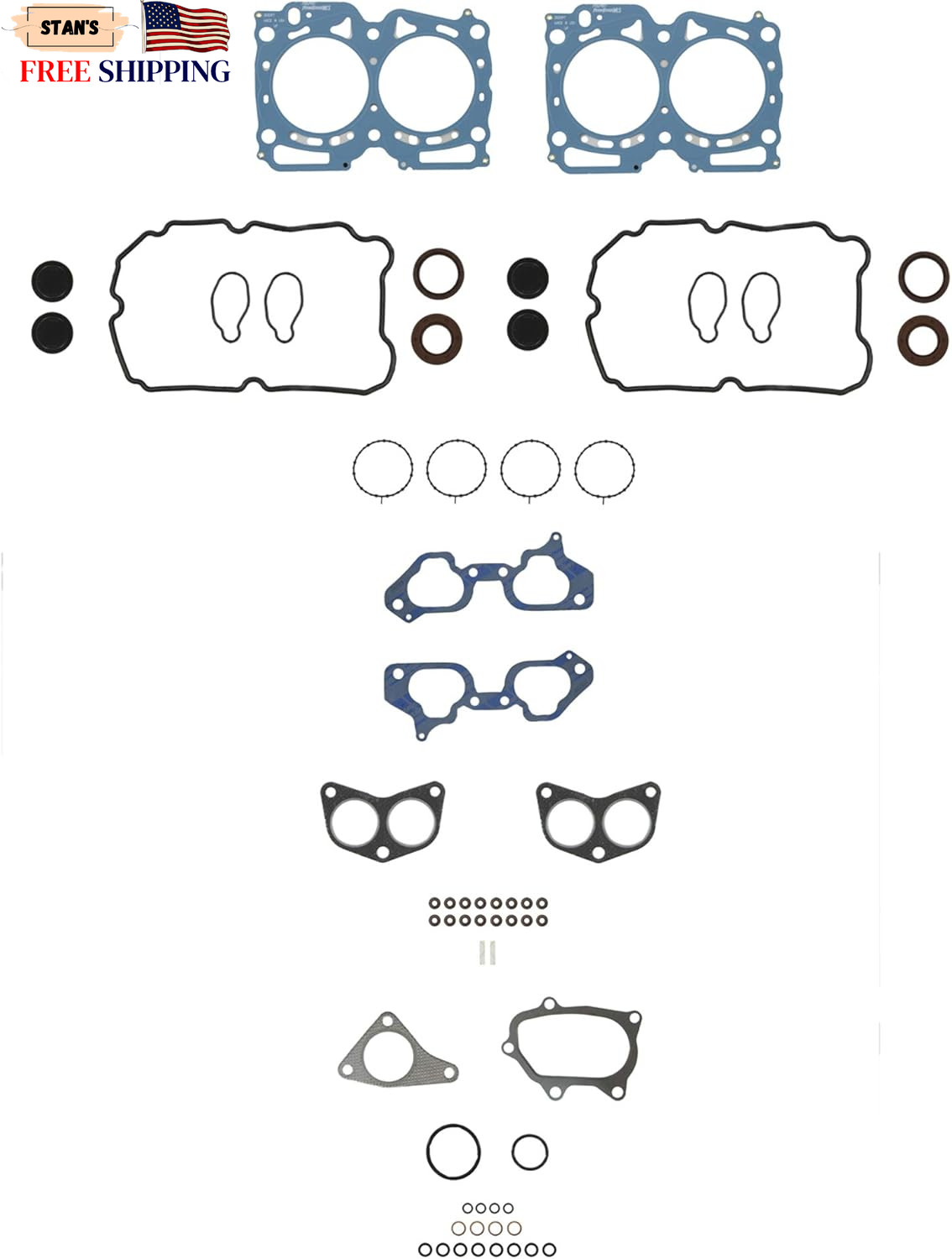 FEL PRO HS 26531 PT-1 Engine Cylinder Head Gasket Set for Subaru Impreza NEW USA FEL PRO HS 26531 PT-1 Engine Cylinder Head Gasket Set for Subaru Impreza NEW USA