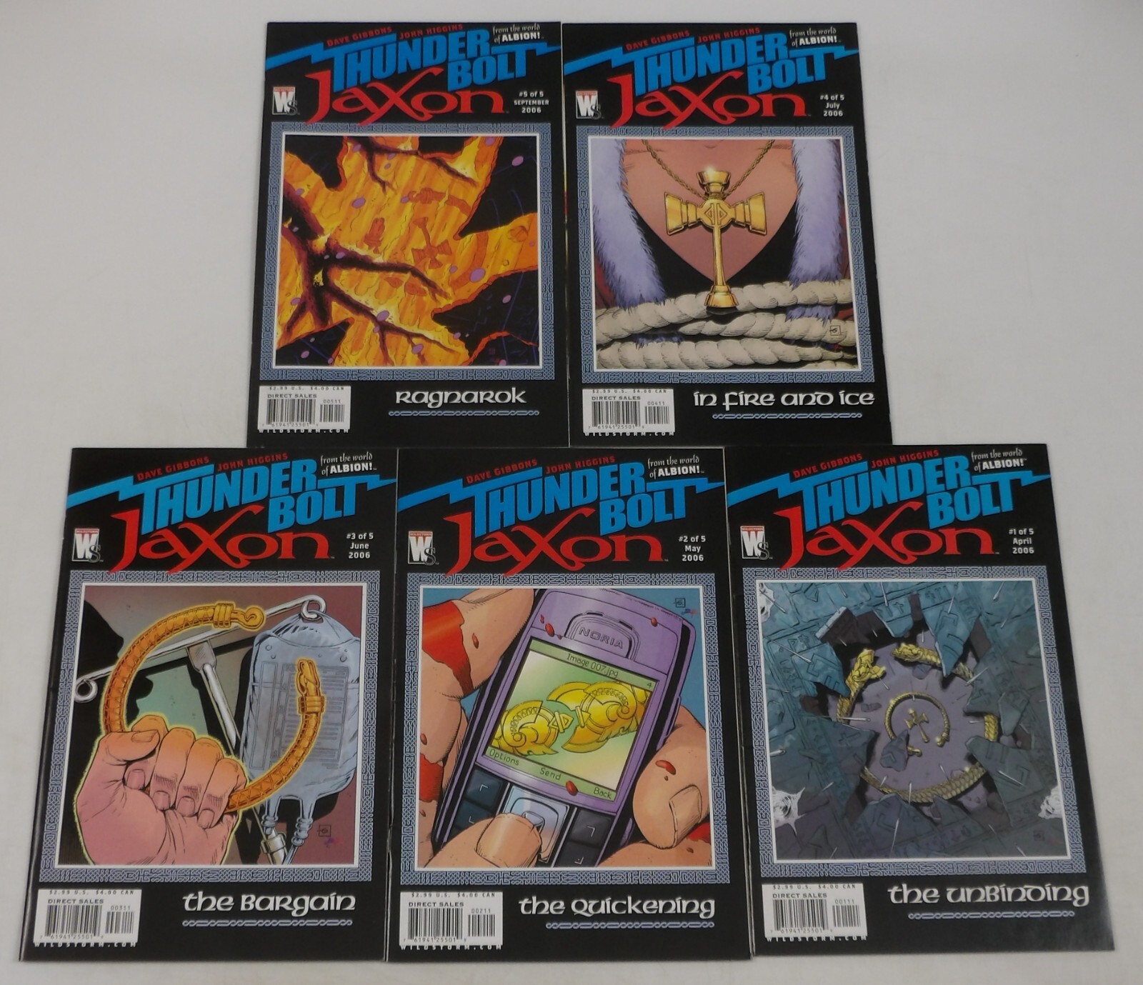 Thunderbolt Jaxon #1-5 complete series Dave Gibbons John Higgins Wildstorm