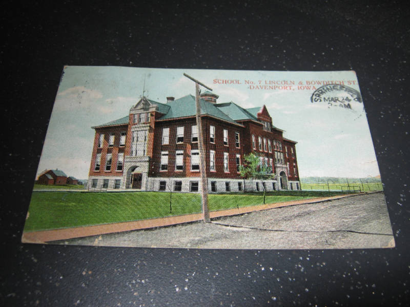 1910?? School No 7 Lincoln & Bowditch St Davenport Iowa