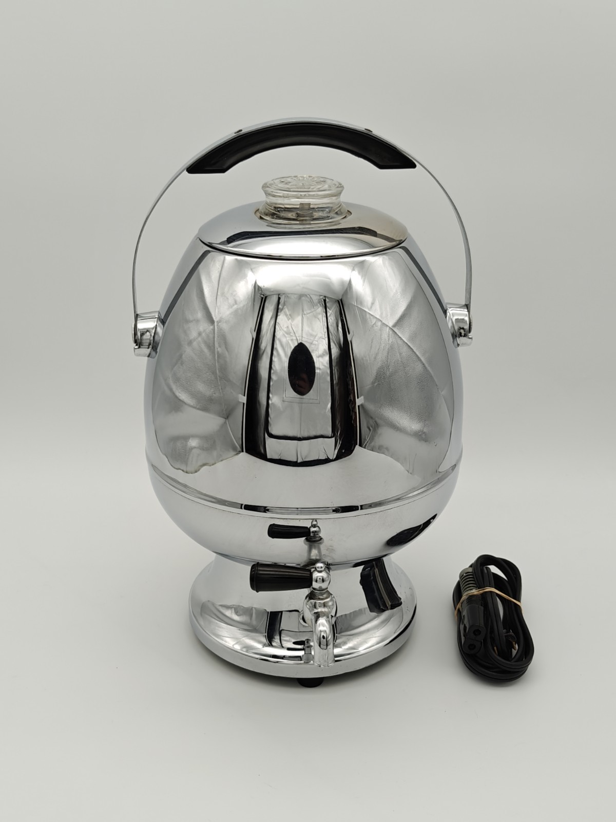 Vintage Atkins 35 Cup Electric Coffee Maker Urn Pot Chrome Art Deco MCM Tested Vintage Atkins 35 Cup Electric Coffee Maker Urn Pot Chrome Art Deco MCM Tested