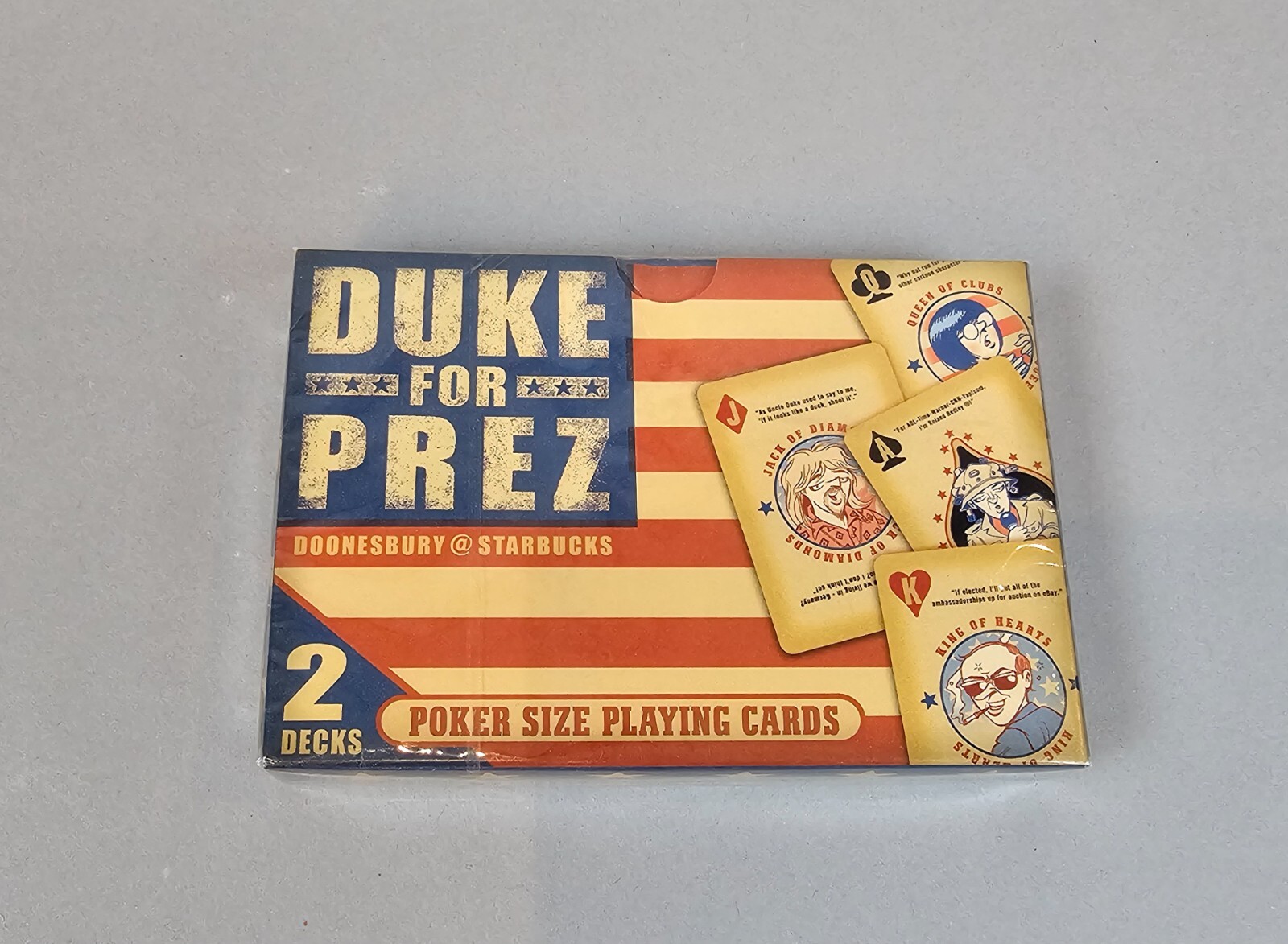 Vintage Starbucks Doonesbury Playing Cards SEALED