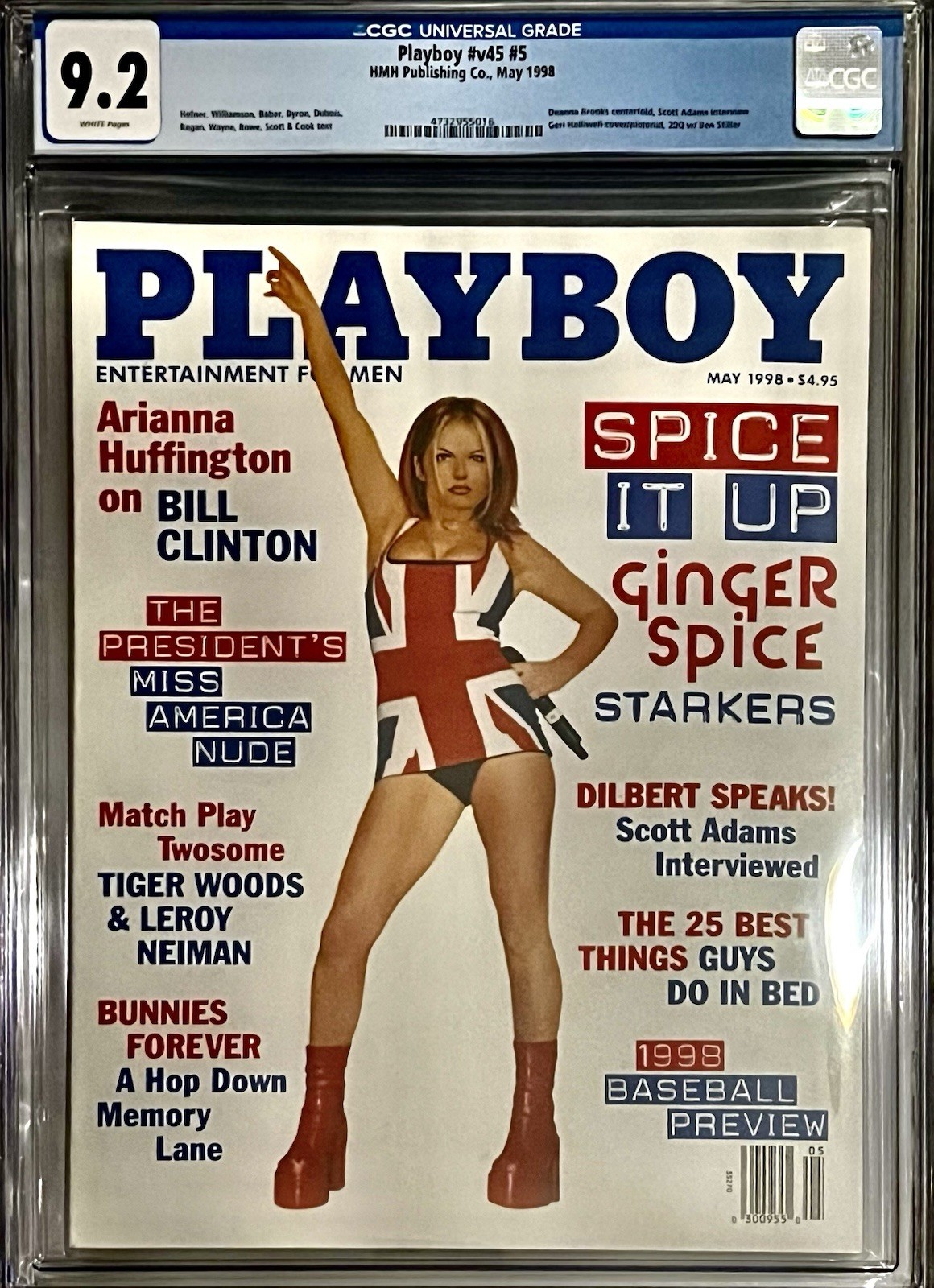 CGC Graded 9.2 Ginger Spice Playboy #v45 #5 HMH Publishing Co. May 1998 CGC Graded 9.2 Ginger Spice Playboy #v45 #5 HMH Publishing Co. May 1998