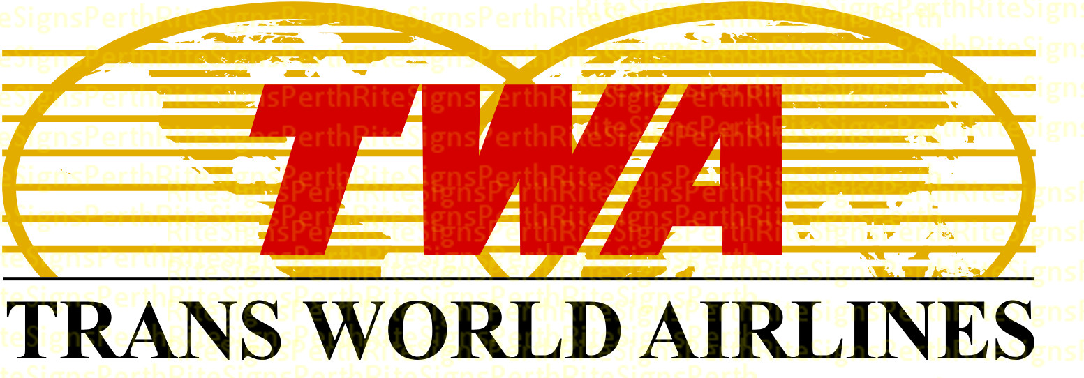 TWA Sticker 80mm width | toolbox, car window, laptop + Set of 2