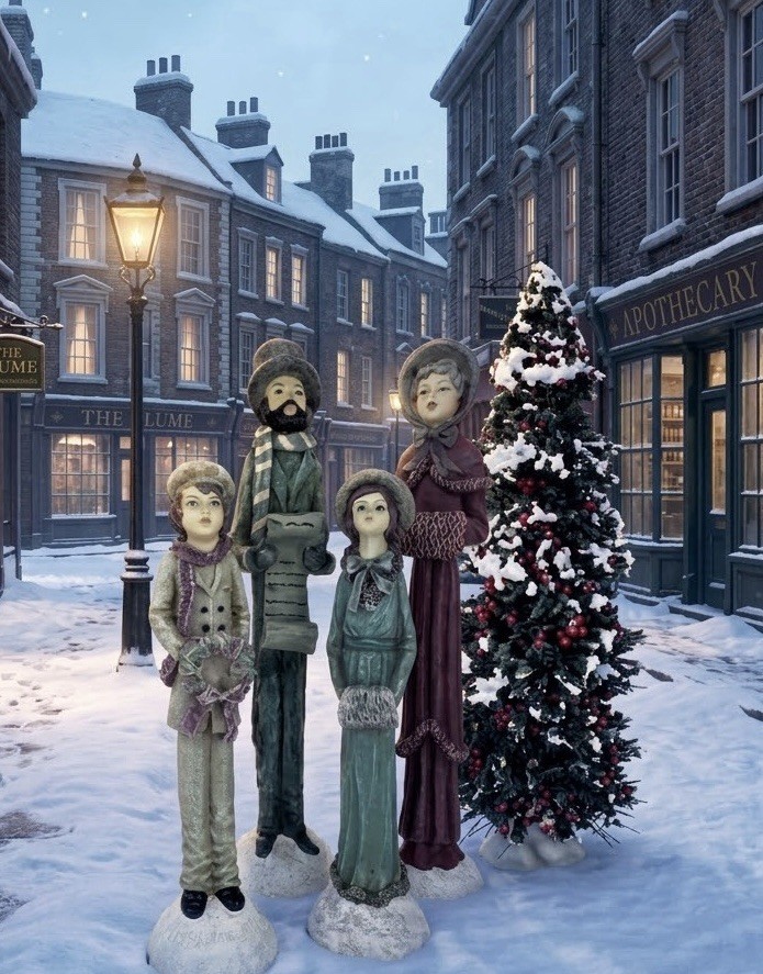 Vintage Windsor Collection Dickens Victorian Christmas - 4 Carolers - 