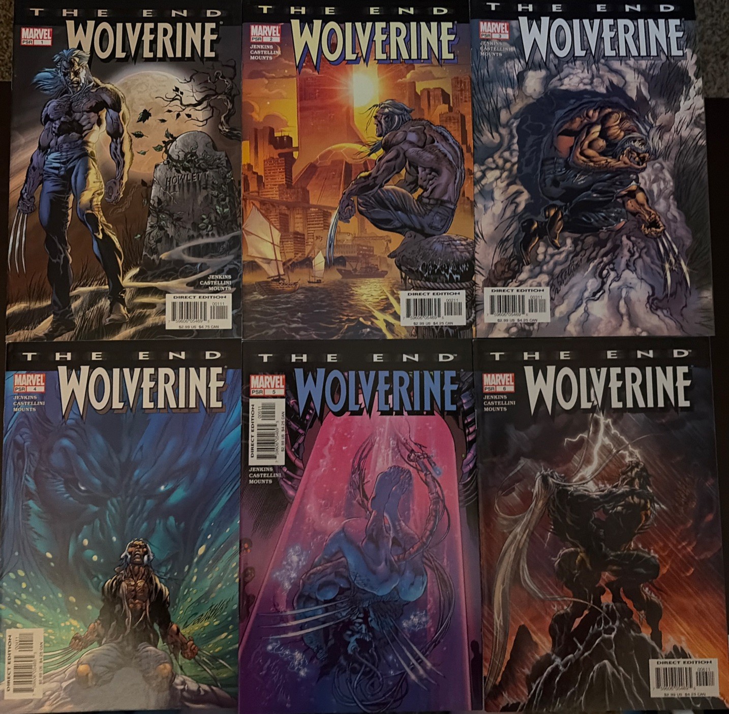 Wolverine The End Lot 1 2 3 4 5 6 Near Mint Nm 2004 Marvel Comics Wolverine The End Lot 1 2 3 4 5 6 Near Mint Nm 2004 Marvel Comics
