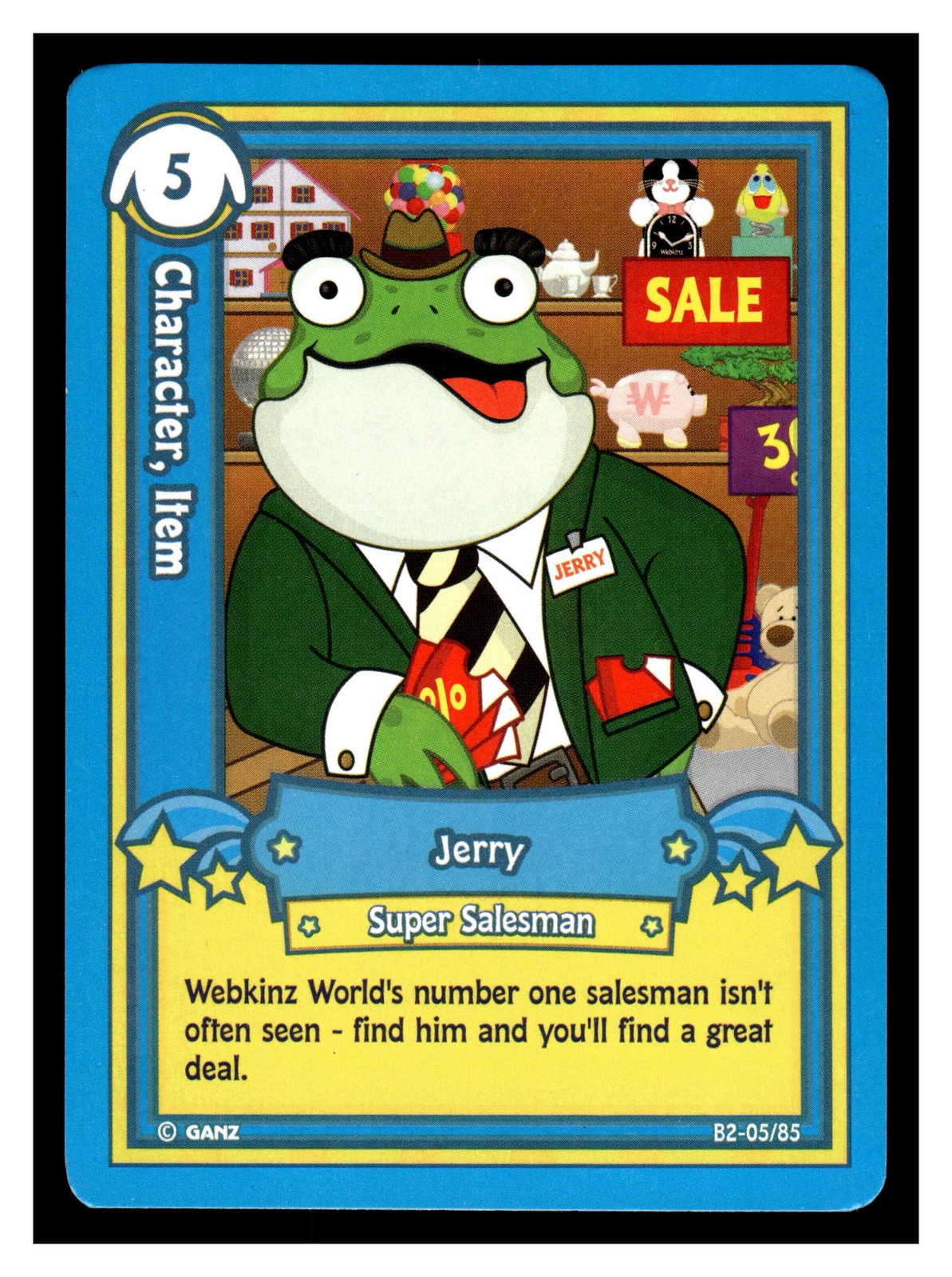 Webkinz 2007 Jerry, Super Salesman #B2-05