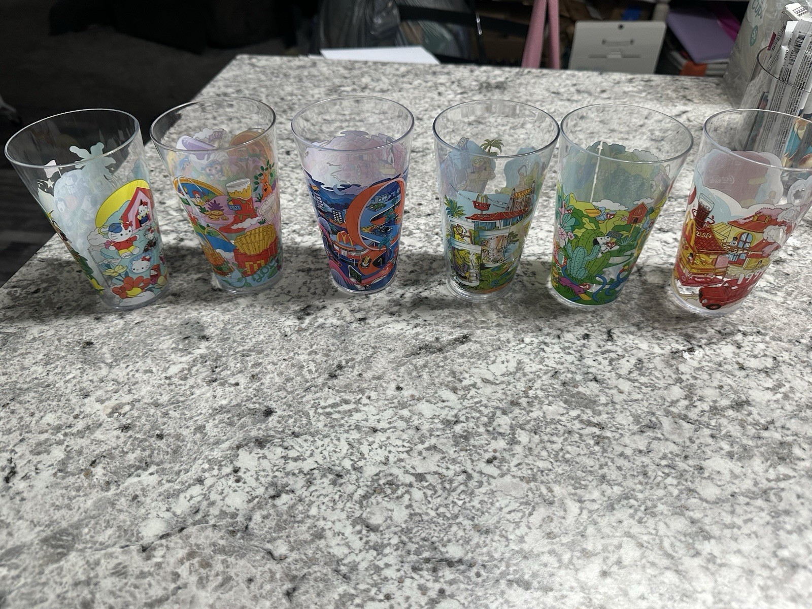 McDonald’s 2024 Collector Cup Set of 6 Complete Plastic