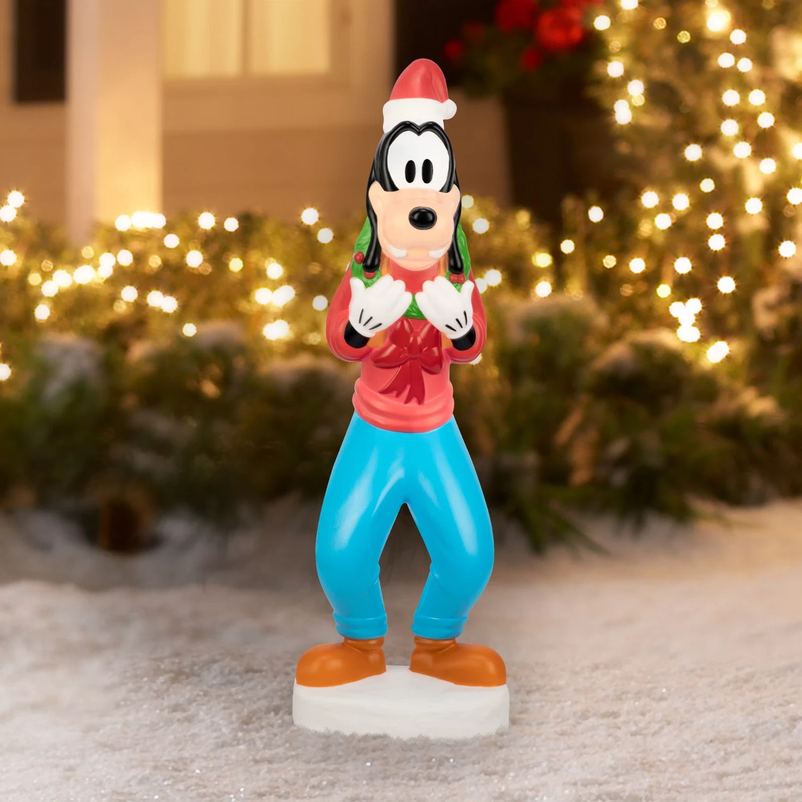Disney Goofy Christmas Blow Mold Light Up Holiday Decor Gemmy 2026