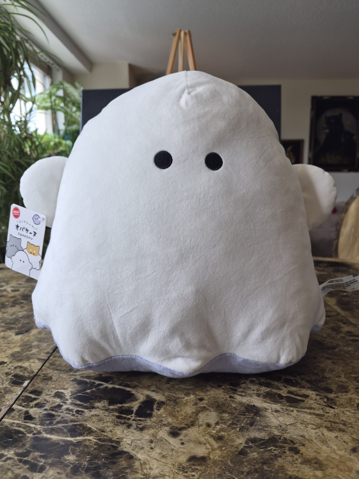 NEW Obakenu Ghost White Plush Toy 14IN Round1 Exclusive
