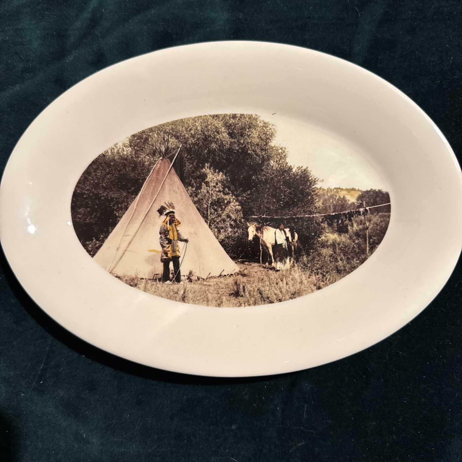 L A Huffman Collectors Plate Titled, “Young Plenty Bird, Cheyenne Dance Costume”
