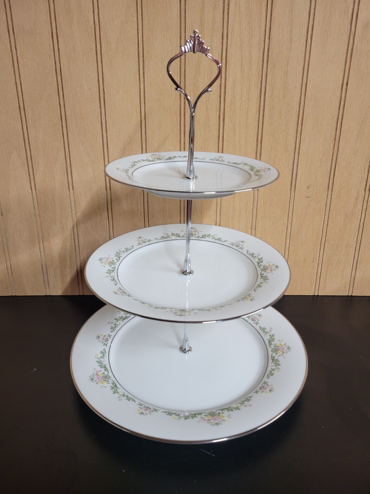  3 Tier Serving Tray Vintage Noritake China \
