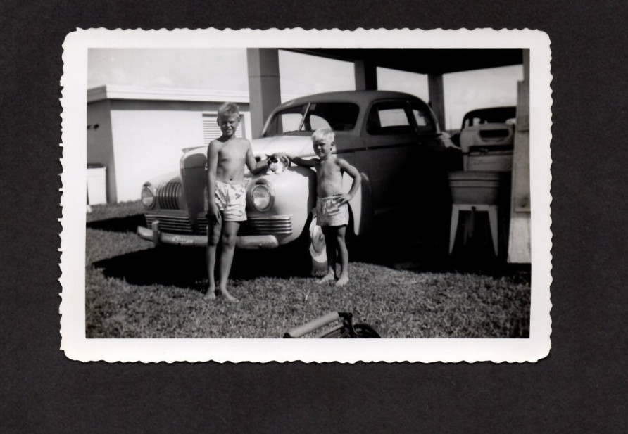 55 VTG  1940s–1950s Family Photo Archive Brothers Parents Vacation Snapshot Lot