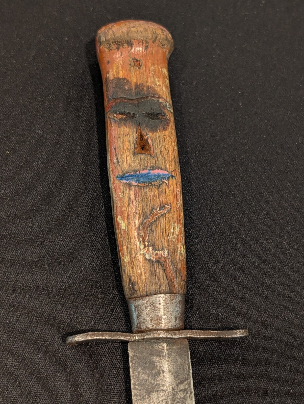 Vintage PIC 539 KJ Eriksson Mora Knife — Folk Art Carved Handle