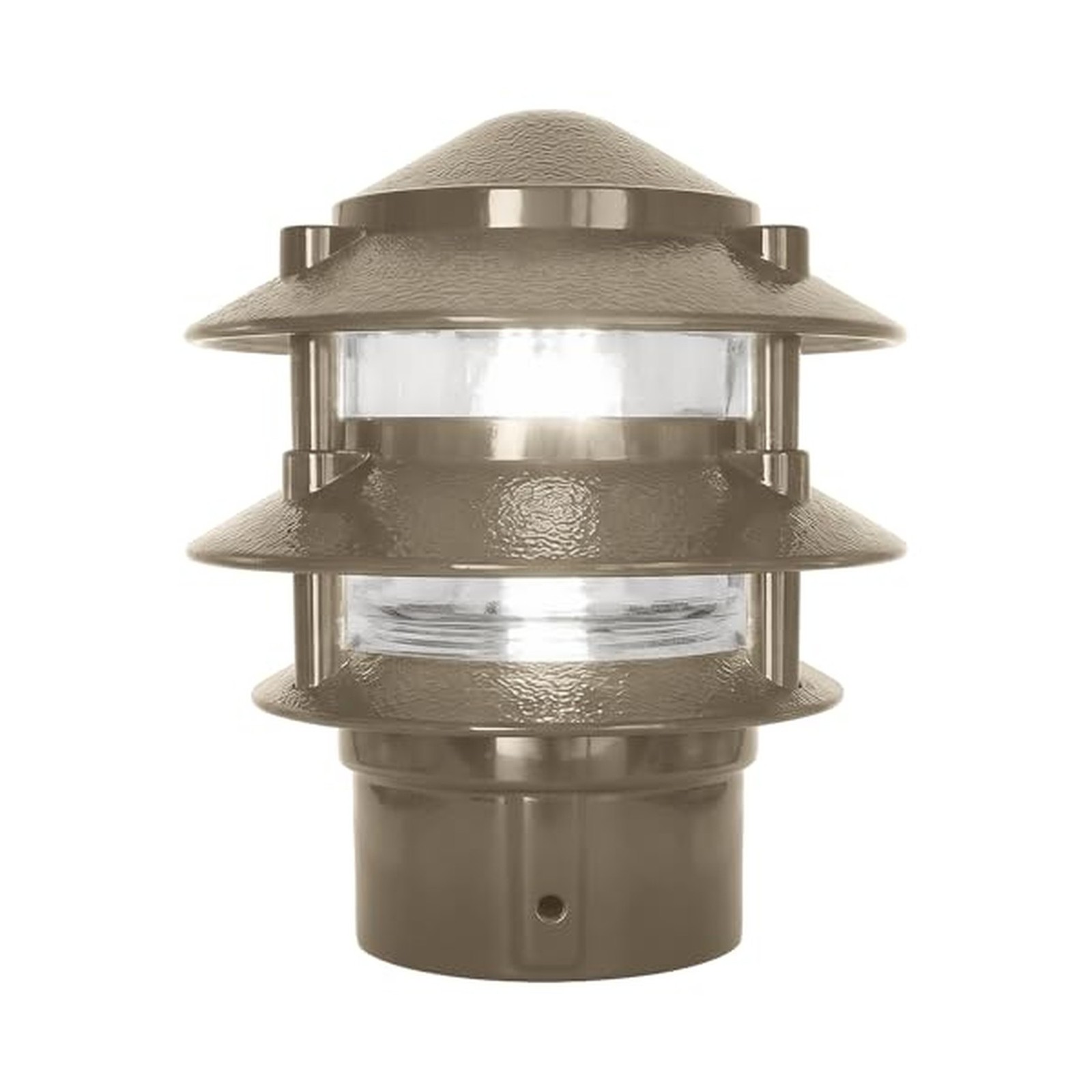 Greenfield PL3TPBLEDBR Made in The USA LED Weatherproof 3-Tier Pathlight with...