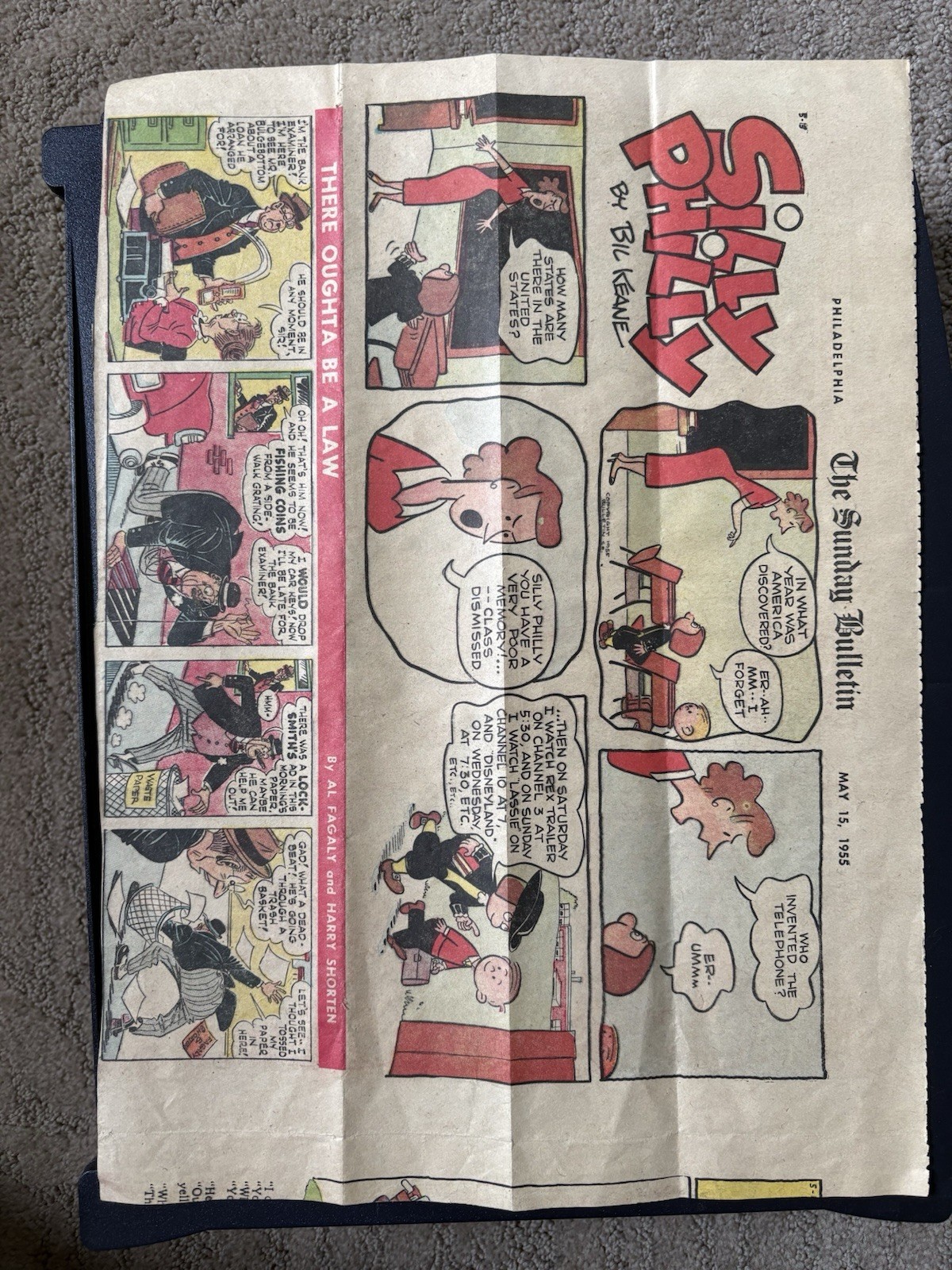 1950s Newspaper Comic Strips -Dennis the Menace, Silly Philly, Mary Worth