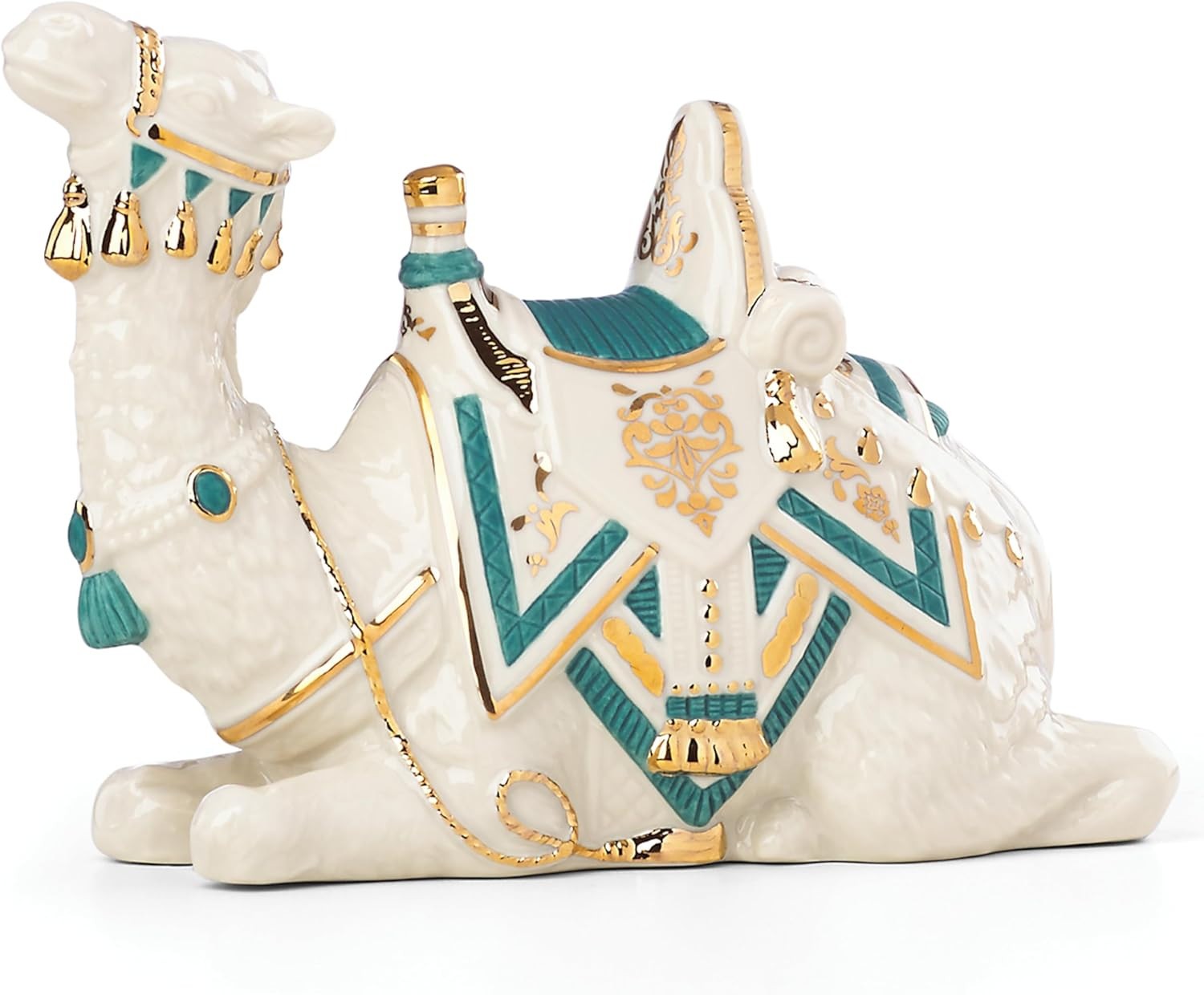 Lenox China  Collectible FIRST BLESSING NATIVITY Teal Camel N/O