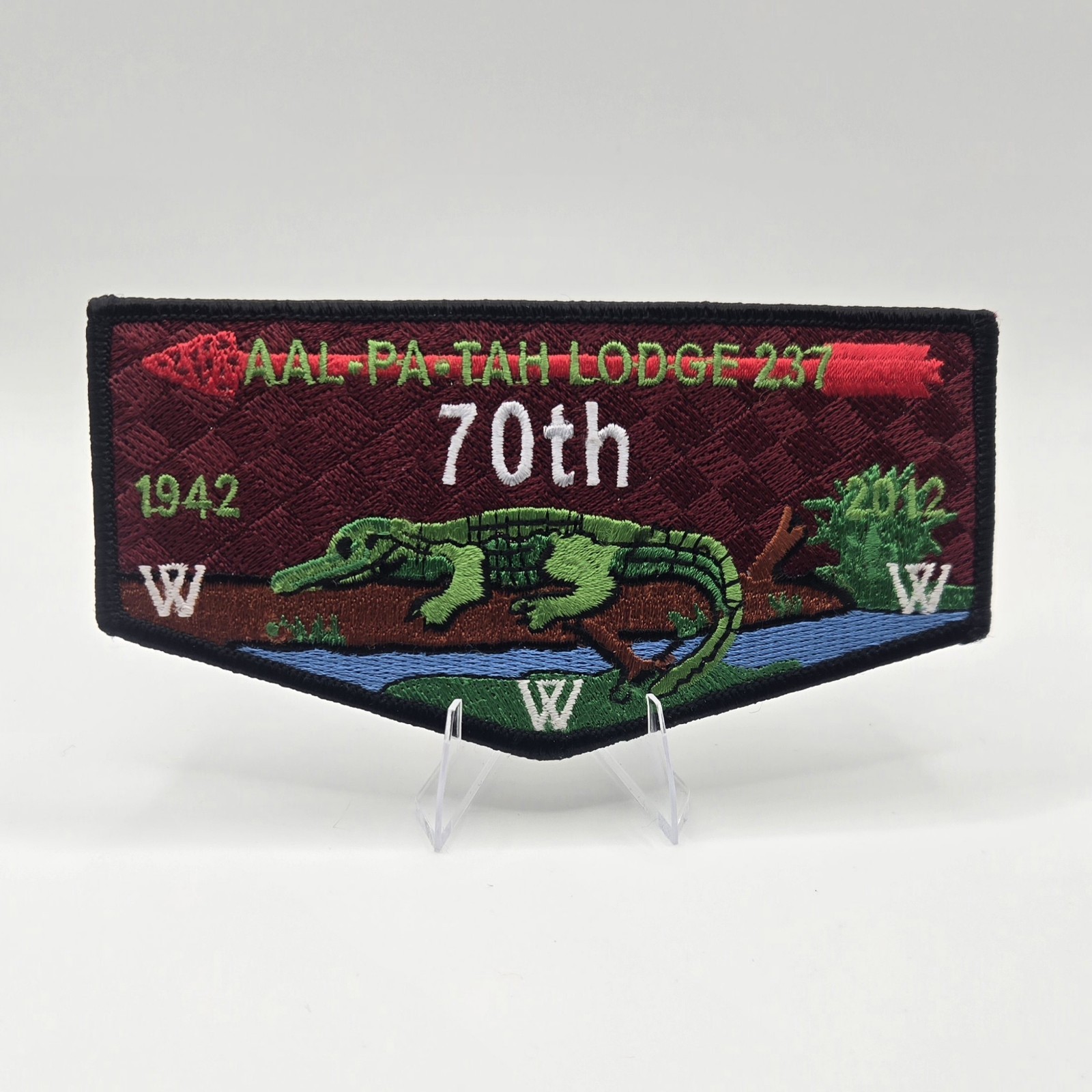 Aal-Pa-Tah Lodge 237 Florida 2012 70th Anniversary OA Flap Black Brder Scouting Aal-Pa-Tah Lodge 237 Florida 2012 70th Anniversary OA Flap Black Brder Scouting