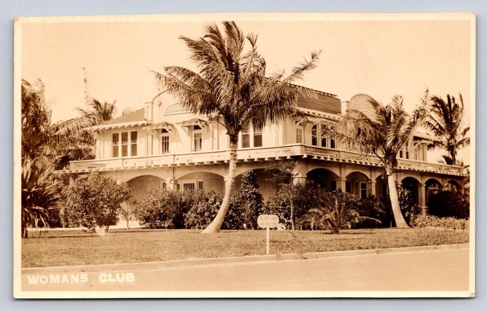 c1926 RPPC Womanc Club West Palm Beach Florida Real Photo P702 Postmark c1926 RPPC Womanc Club West Palm Beach Florida Real Photo P702 Postmark