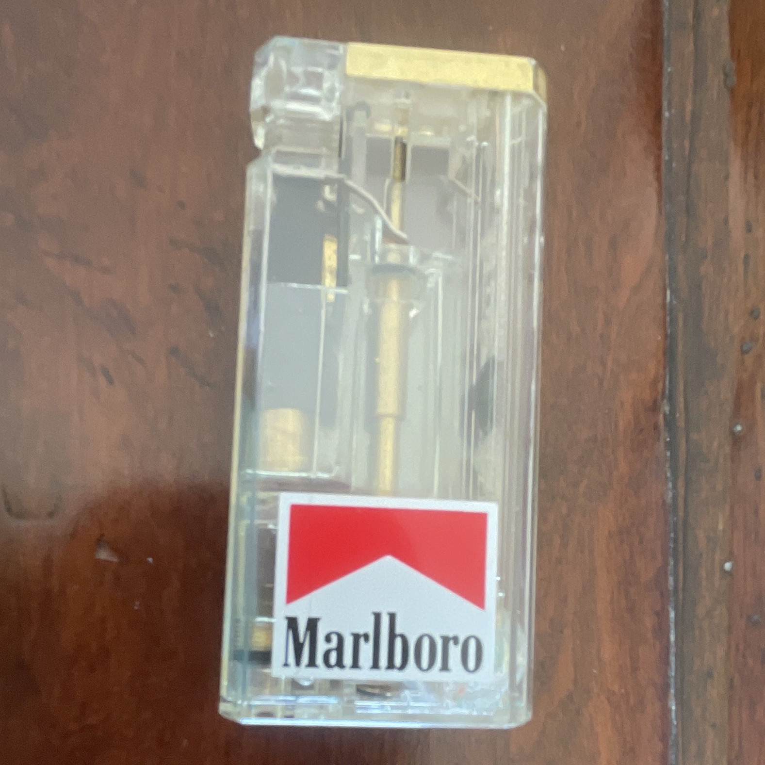1992 Marlboro “Party” Translucent Butane Clear Plastic Pocket Lighter