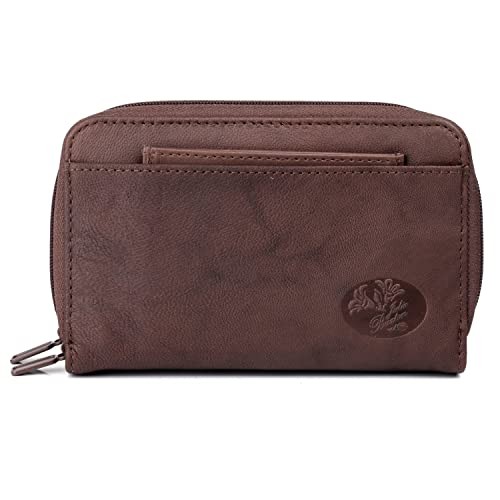 Julia Buxton Heiress Double Zip Organizer® Mahogany