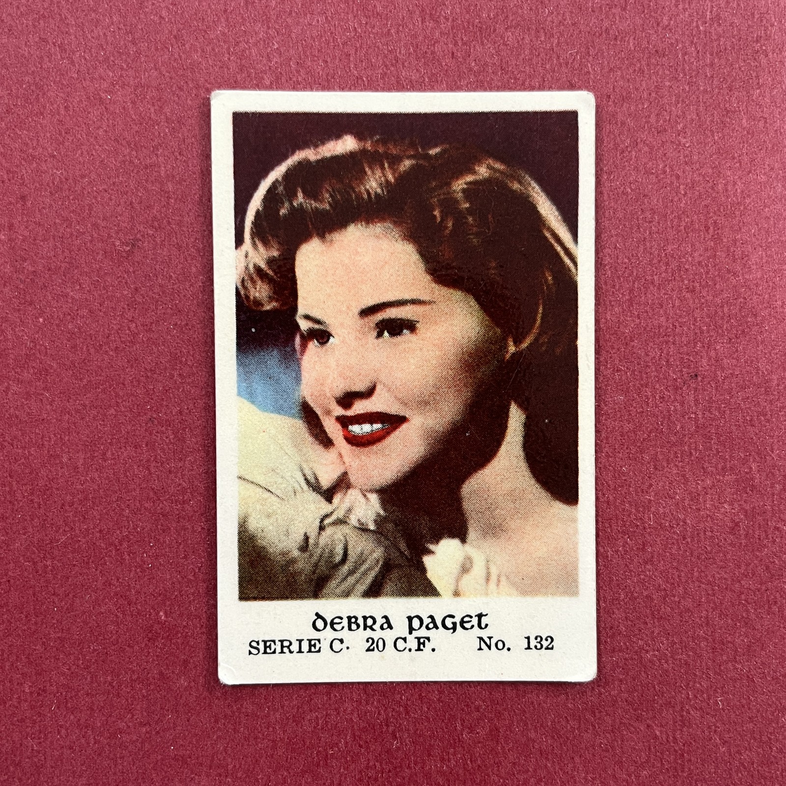 Debra Paget 1953 Dutch Gum Dutch Serie C #132 Trading Card