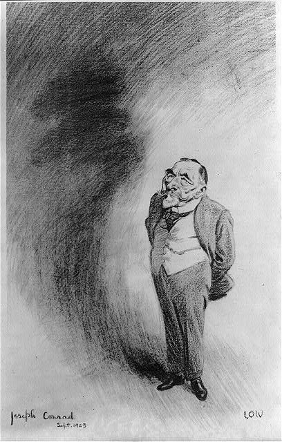 Photo:Joseph Conrad Portrait 1923 Literary Author Caricature Drawing
