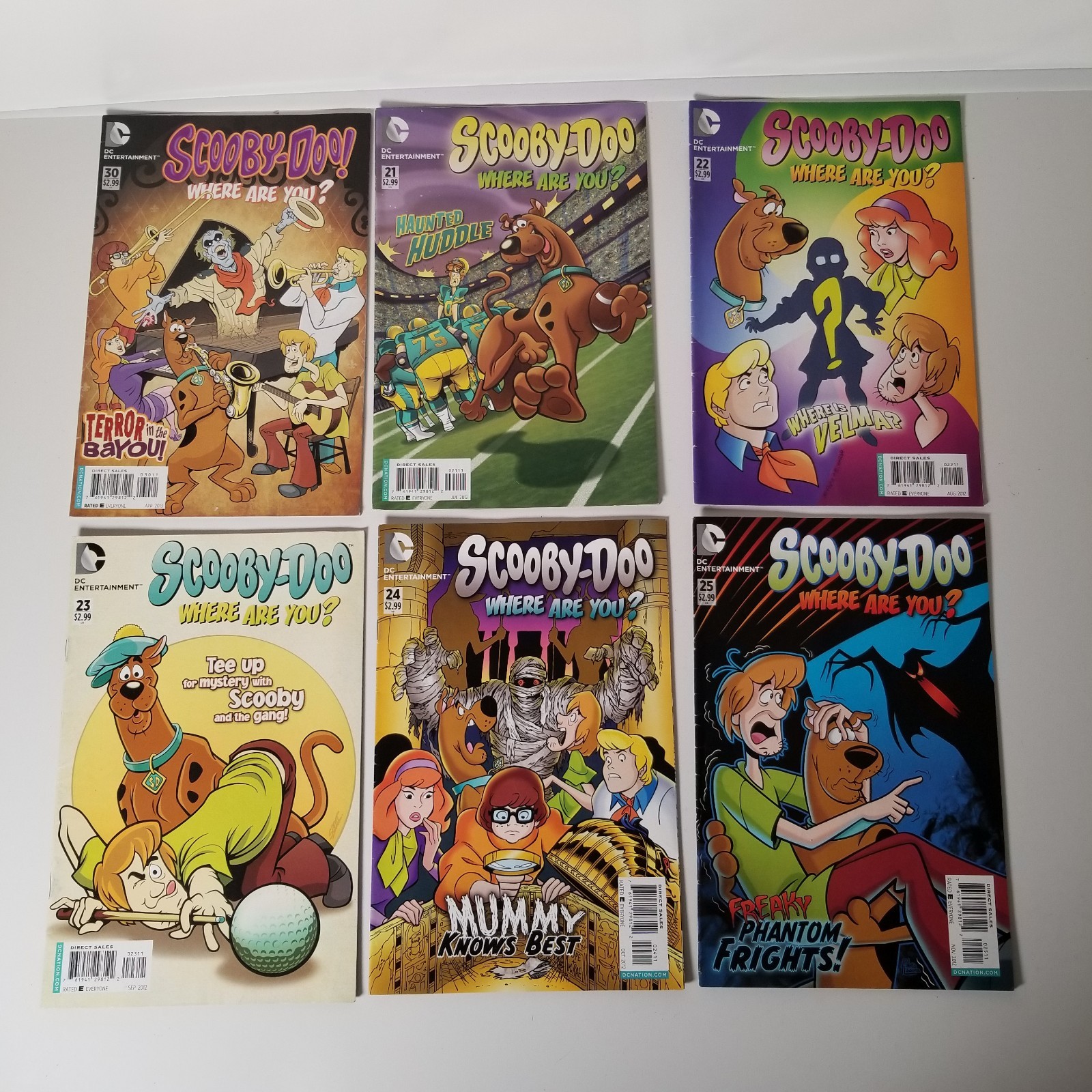 Scooby-Doo Where Are You DC Comics Lot of 6 2012/13