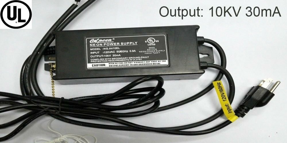 UL-10kV Transformer Glass Neon Sign Electronic Power Supply Pull Chain