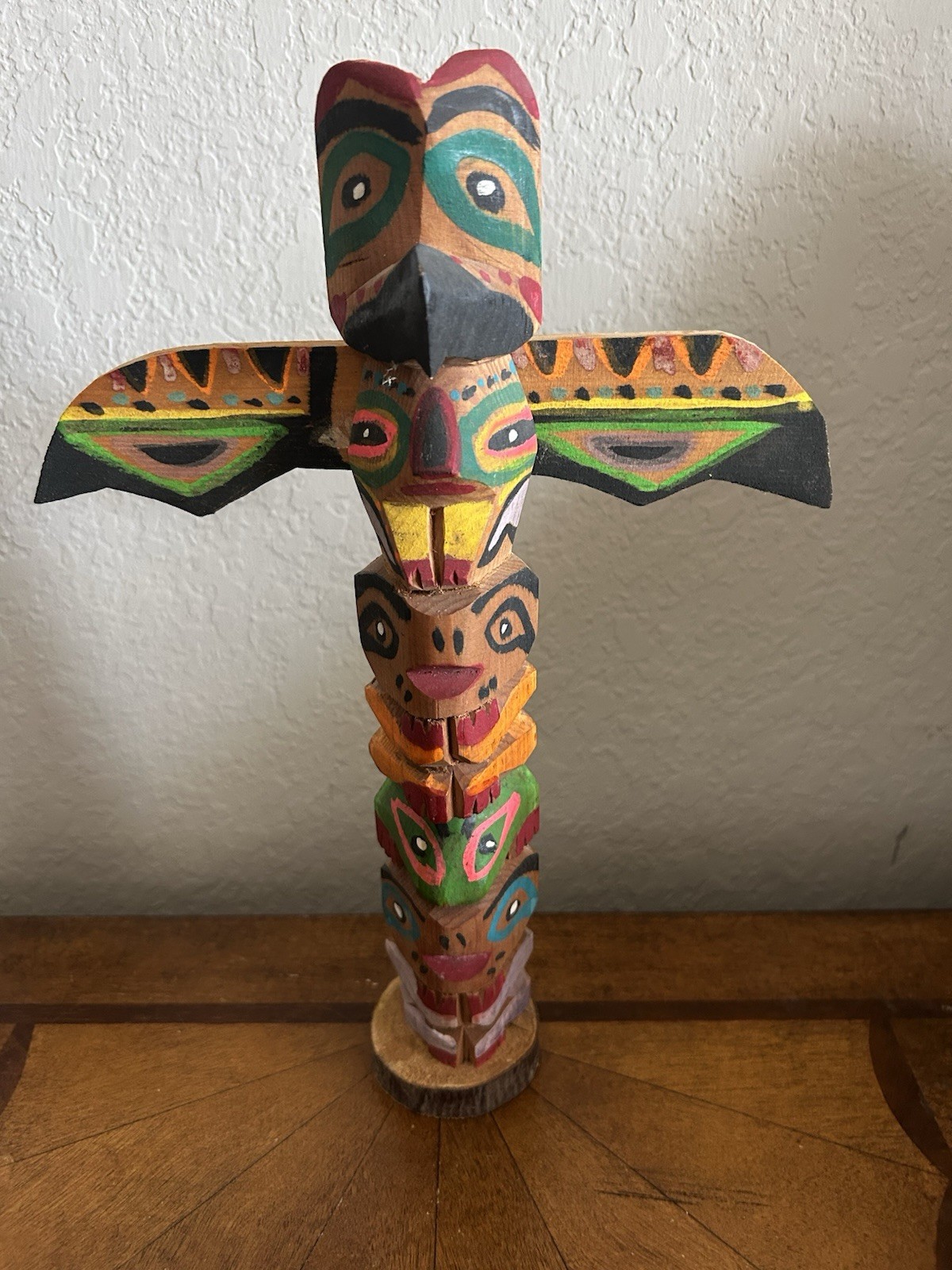 Vintage Northwest Coast Model Totem Pole 12