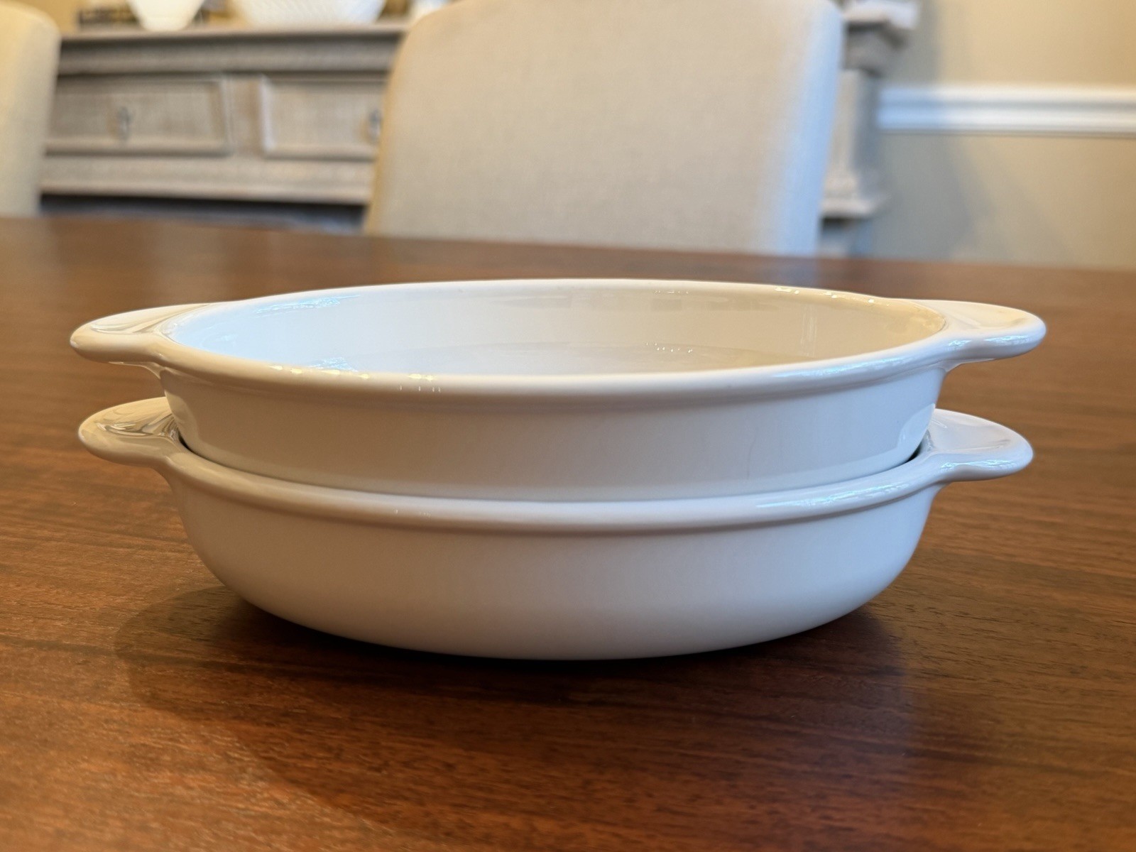 Pair of Vintage Corning Ware P-14-B 400ml Oval Baking Dishes - Nice