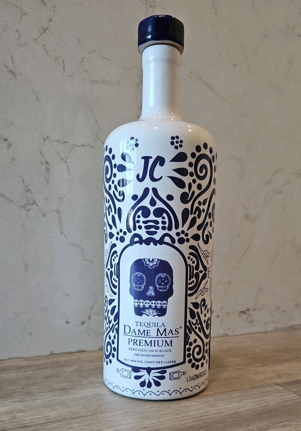 Dame Mas Premium Tequila Reposado Empty Bottle 1 Liter from Mexico 🇲🇽. #1663
