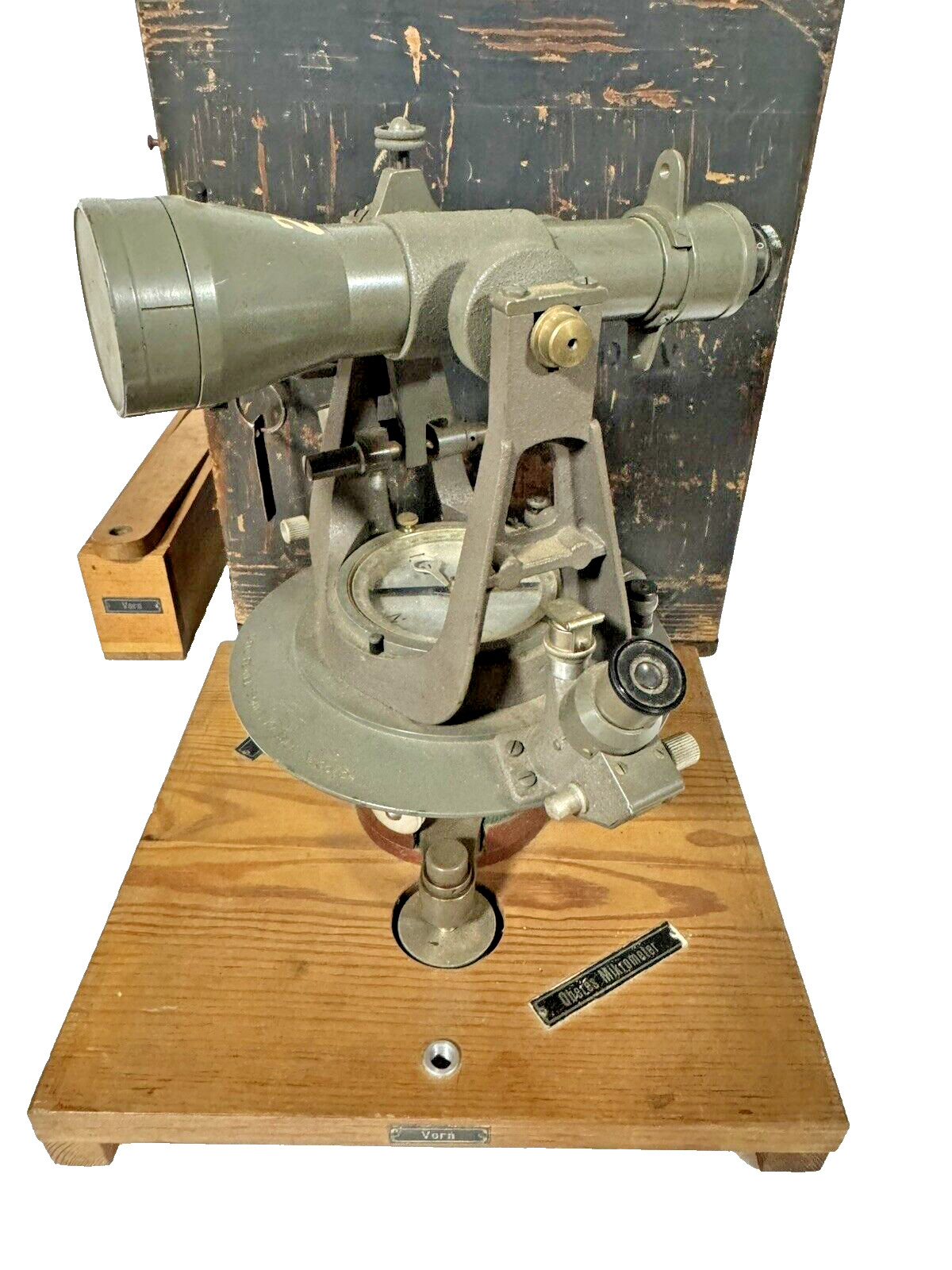 Antique Otto Fennel Söhne Kassel Survey Theodolite Transit #38734 Box Key 1920's Antique Otto Fennel Söhne Kassel Survey Theodolite Transit #38734 Box Key 1920's