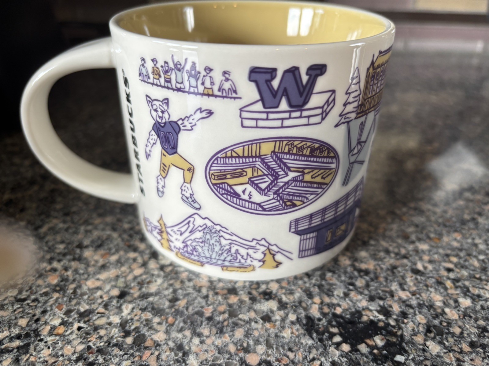 Starbucks Mug University of Washington Been There Campus Collection 14oz New