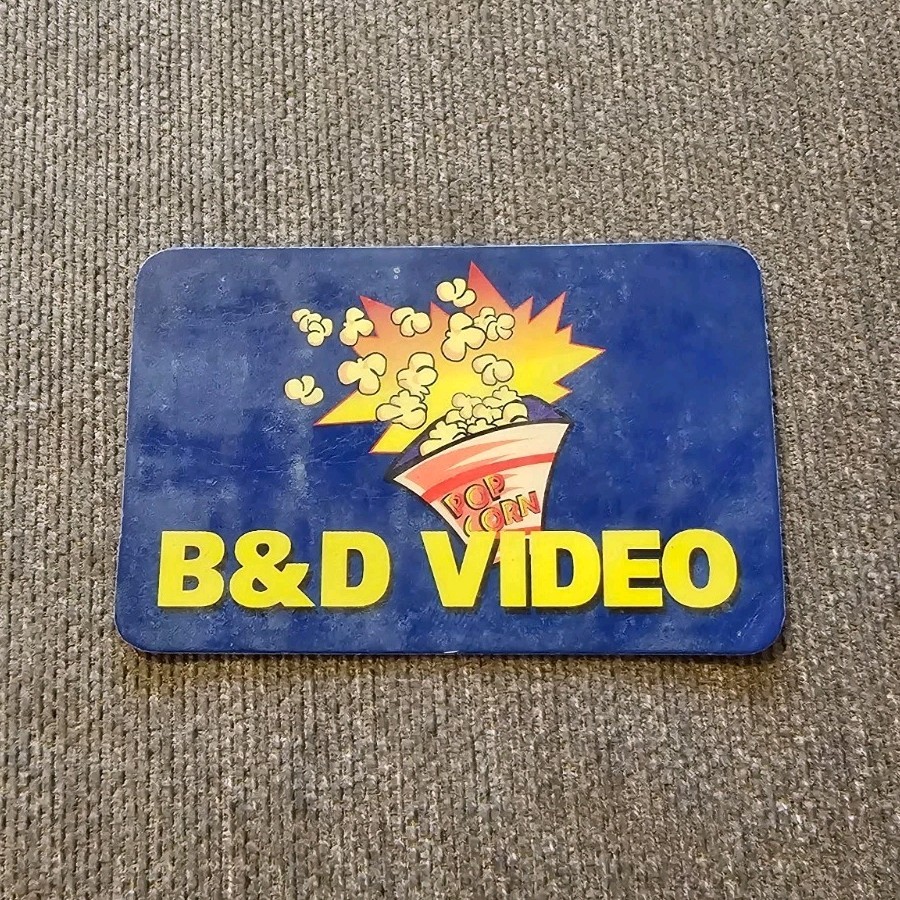Vintage B&D Video Membership Card Retro 1990s Movie Rental Nostalgia Memorabilia