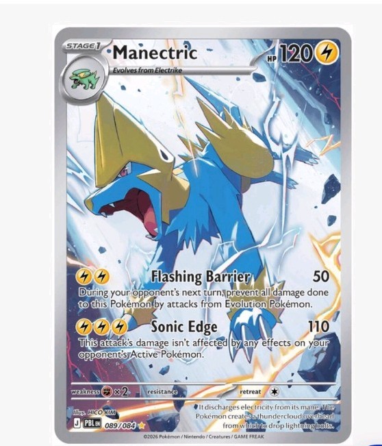 Pokemon TCG Manectric EX Full Art 089/084