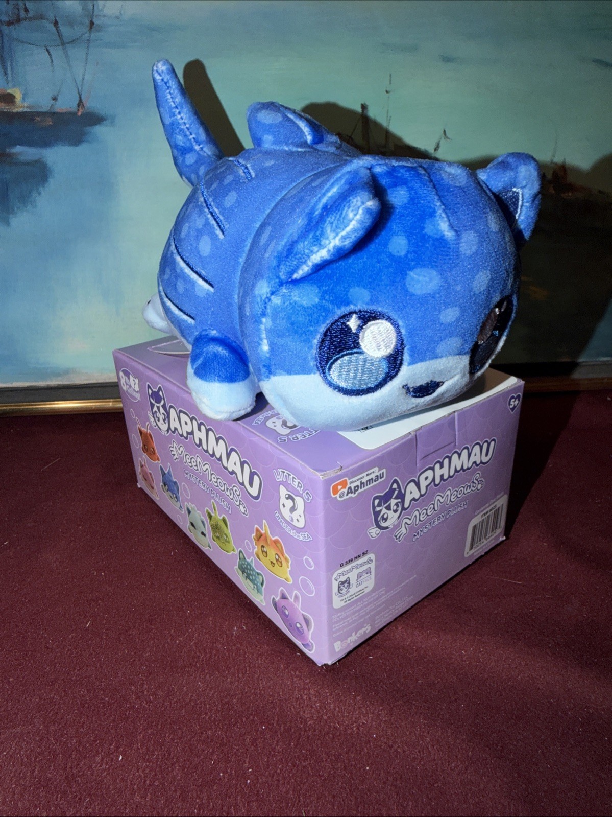 Aphmau MeeMeows Litter 5 Under the Sea Whale Cat Blue Shark 6 inch Plush New E3