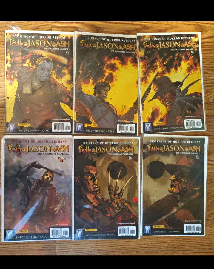 Dynamite Freddy vs Jason vs Ash: The Nightmare Warriors #1 -#6 2009 Near Mint