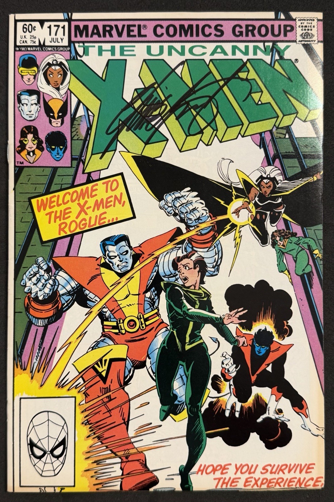 X-Men #171 (7/1983) Rogue Joins X-MEN, Autographed by Chris Claremont