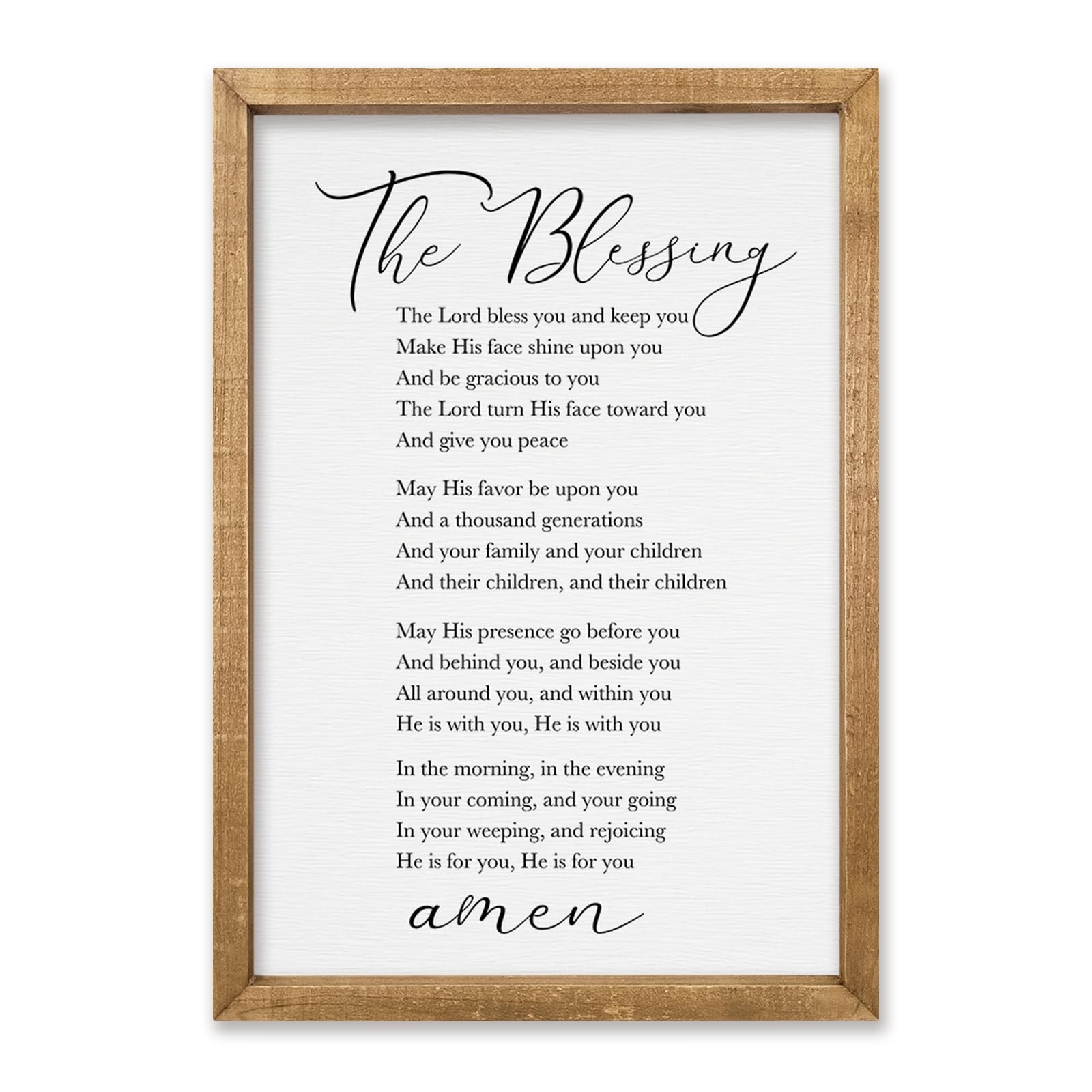 comurdyo The Blessing Bible Verse Wall Art, 16\