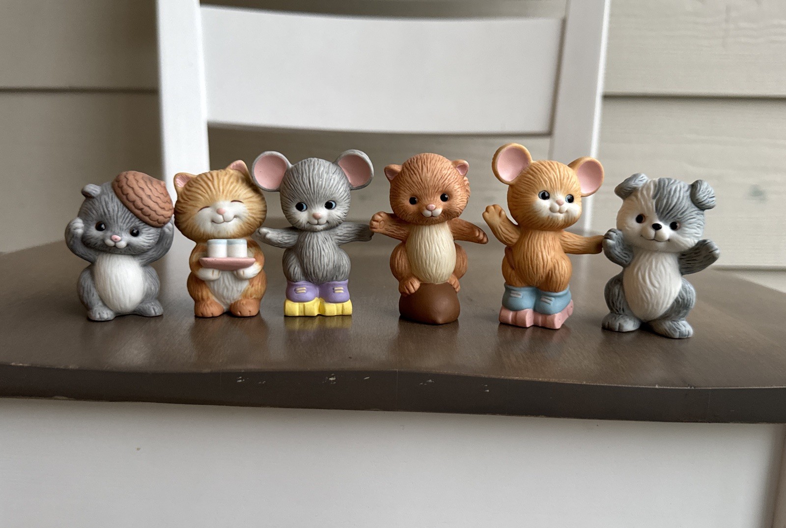Vintage Avon Best Buddies Porcelain Figurines 1992 Lot of 6