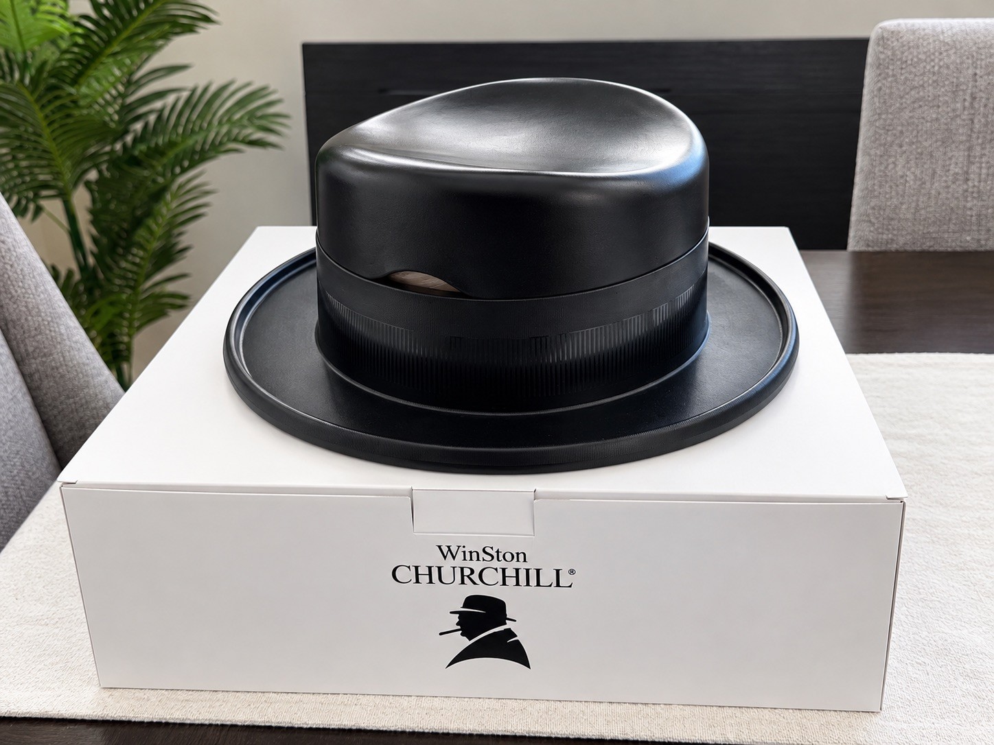 Davidoff Winston Churchill Ashtray and Cigar Storage Hat (Cigars not included)