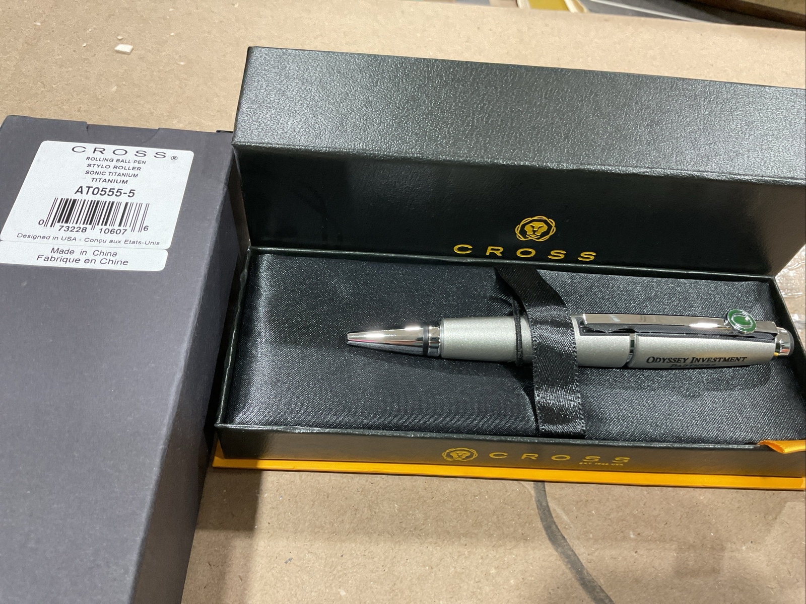 Cross Edge AT0555-5 Branded Sonic Titanium Rollerball Gel Pen New in Box Cross Edge AT0555-5 Branded Sonic Titanium Rollerball Gel Pen New in Box