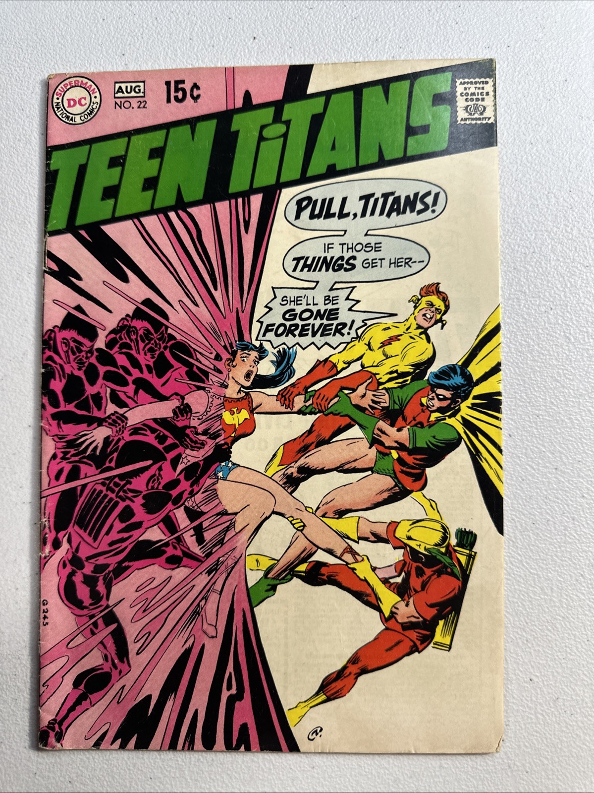 Teen Titans Vol 1 #22 Wonder Girl Origin. 1st App Sharon Tracy. Teen Titans Vol 1 #22 Wonder Girl Origin. 1st App Sharon Tracy.
